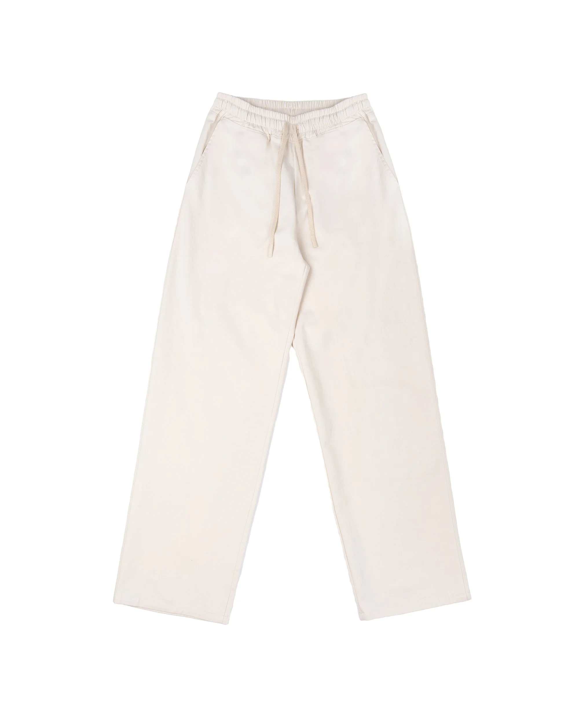 Cotton Drill Wide Pants (Ivory)