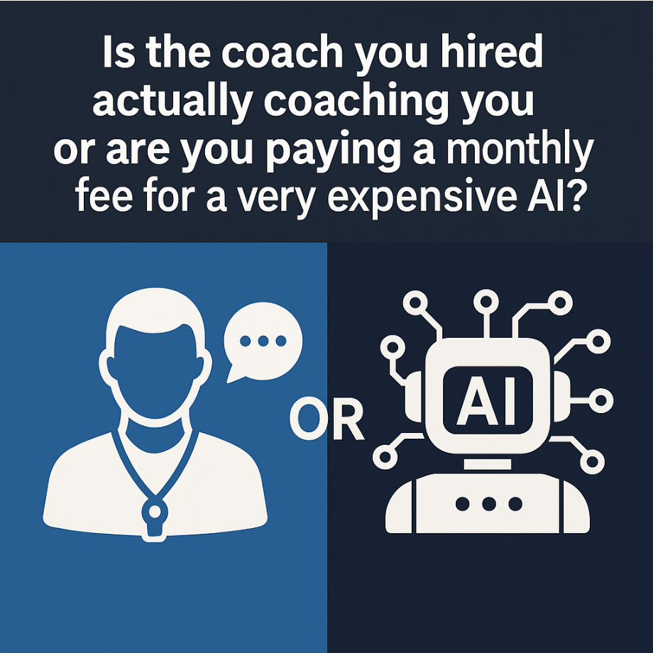 Is Your Coach Actually Coaching You – or Are You Paying for a Very Expensive AI?