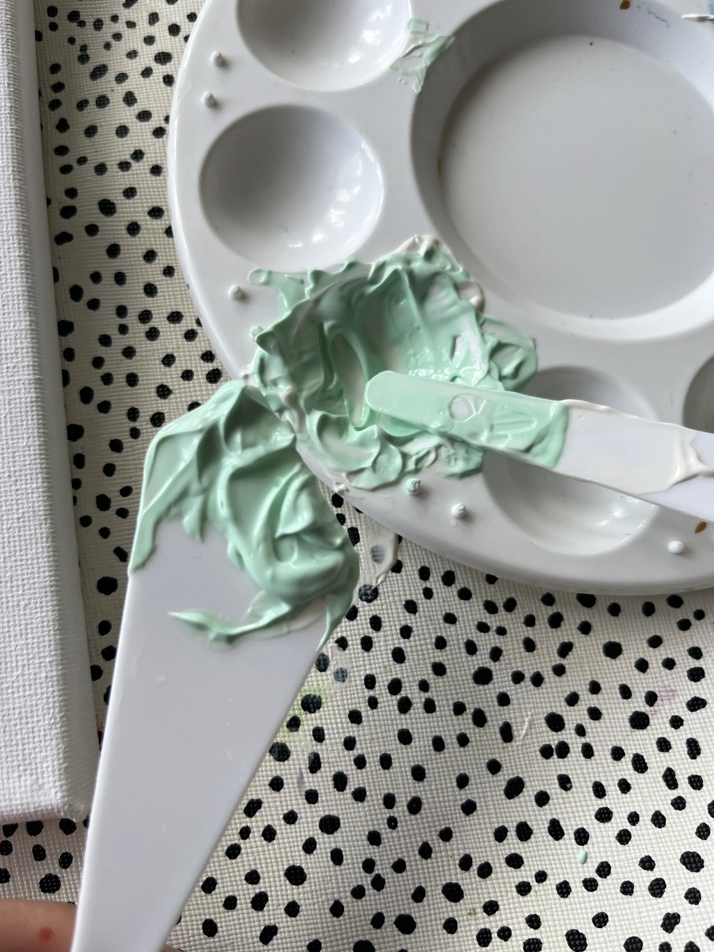 15. You can use one of the smaller, thinner knives to help you add more paste to your larger knife if you need to. They can be cleaned with the wipe easily.