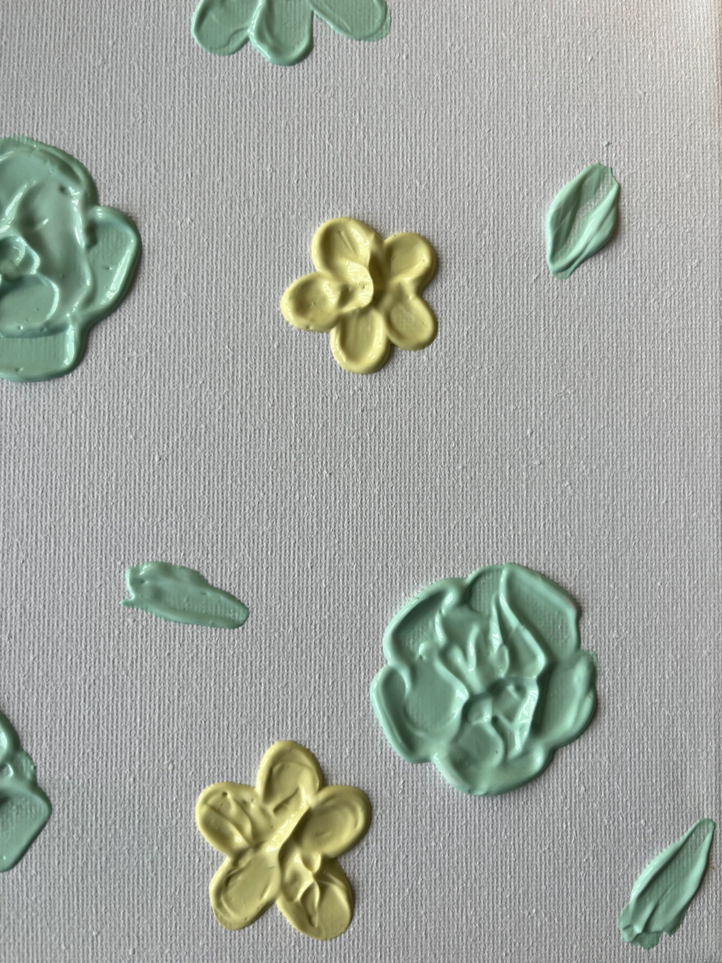 24. Repeat your 'daisy; designs across the canvas.