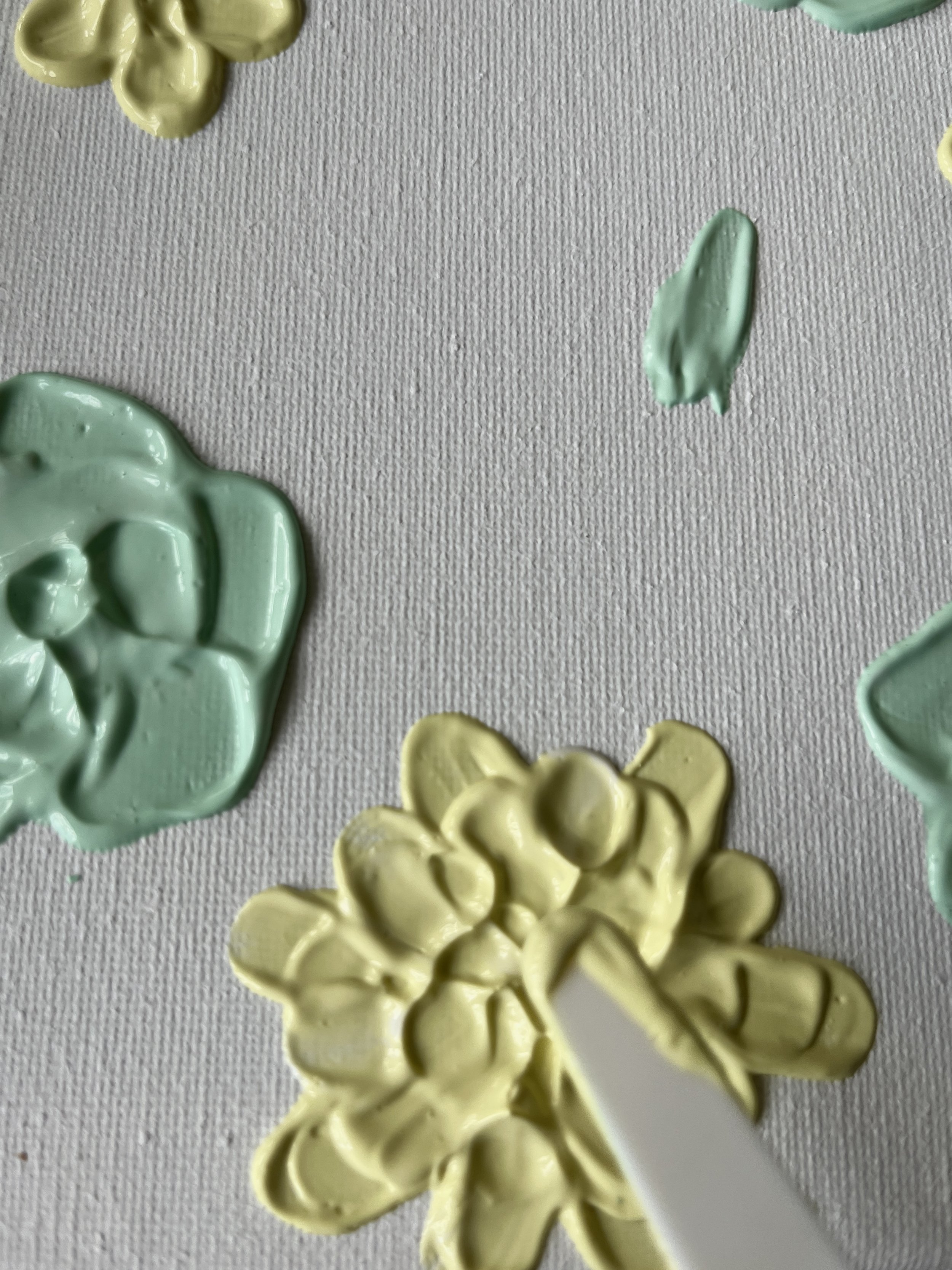 27. Keep building up towards the middle until you are happy with the texture and shape of the flower. 