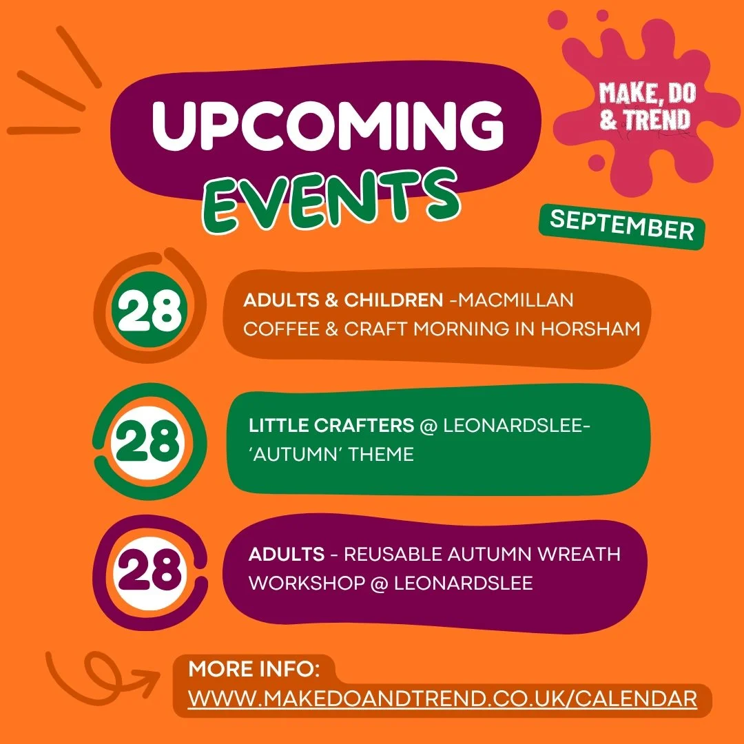 🍂 IT&rsquo;S OFFICIALLY AUTUMN! 🍂

And I think we can all agree&hellip; it&rsquo;s one of the BEST seasons for crafting! 🎃🍁✨

So to celebrate the first day of autumn, here&rsquo;s a little round-up of everything coming up at Make, Do &amp; Trend 