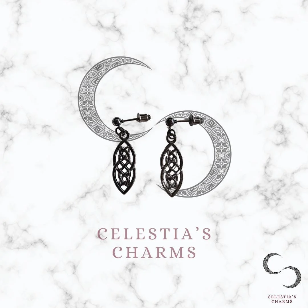Celtic Knot Earrings with Studs | Celestia's Charms