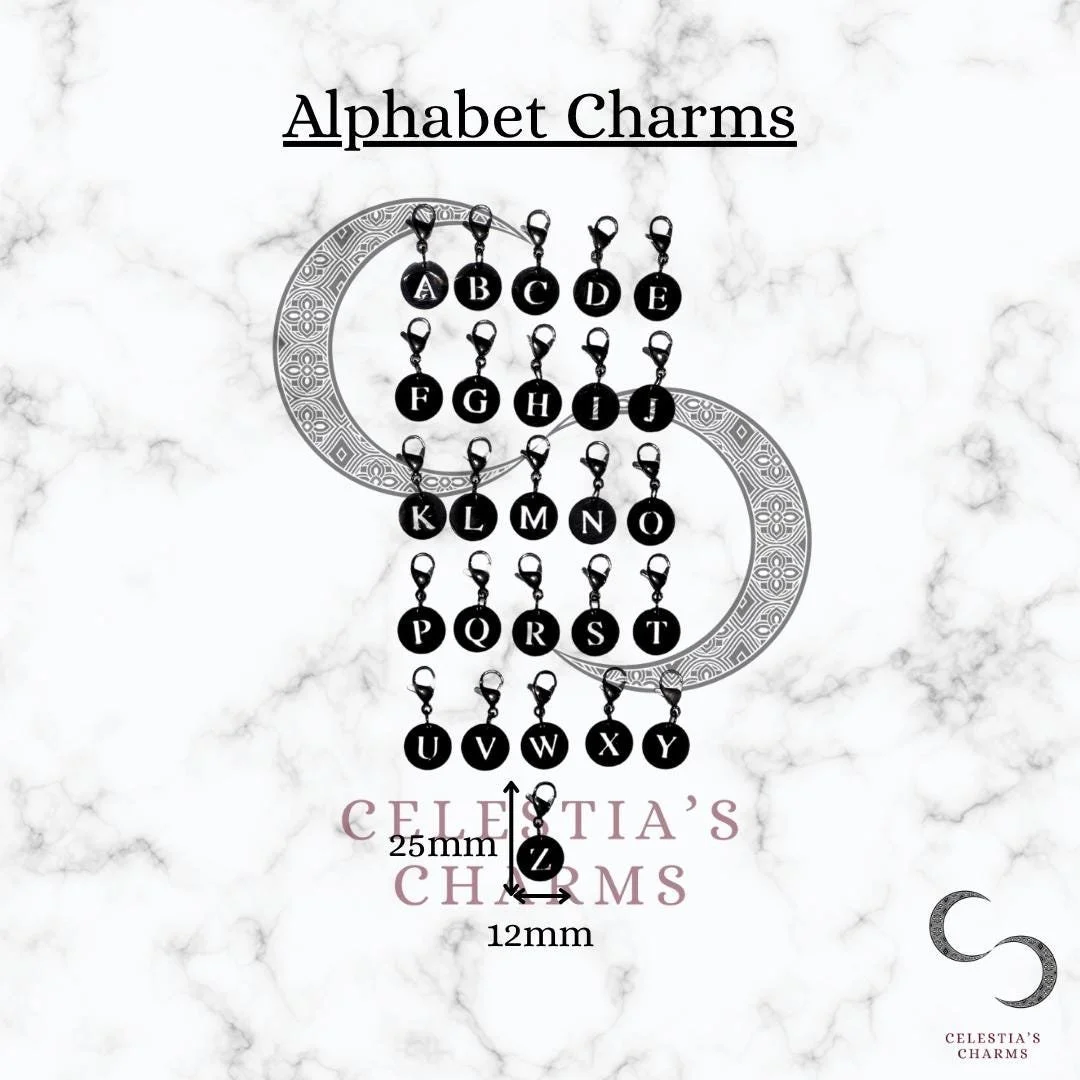 Alphabet Charms | Celestia's Charms