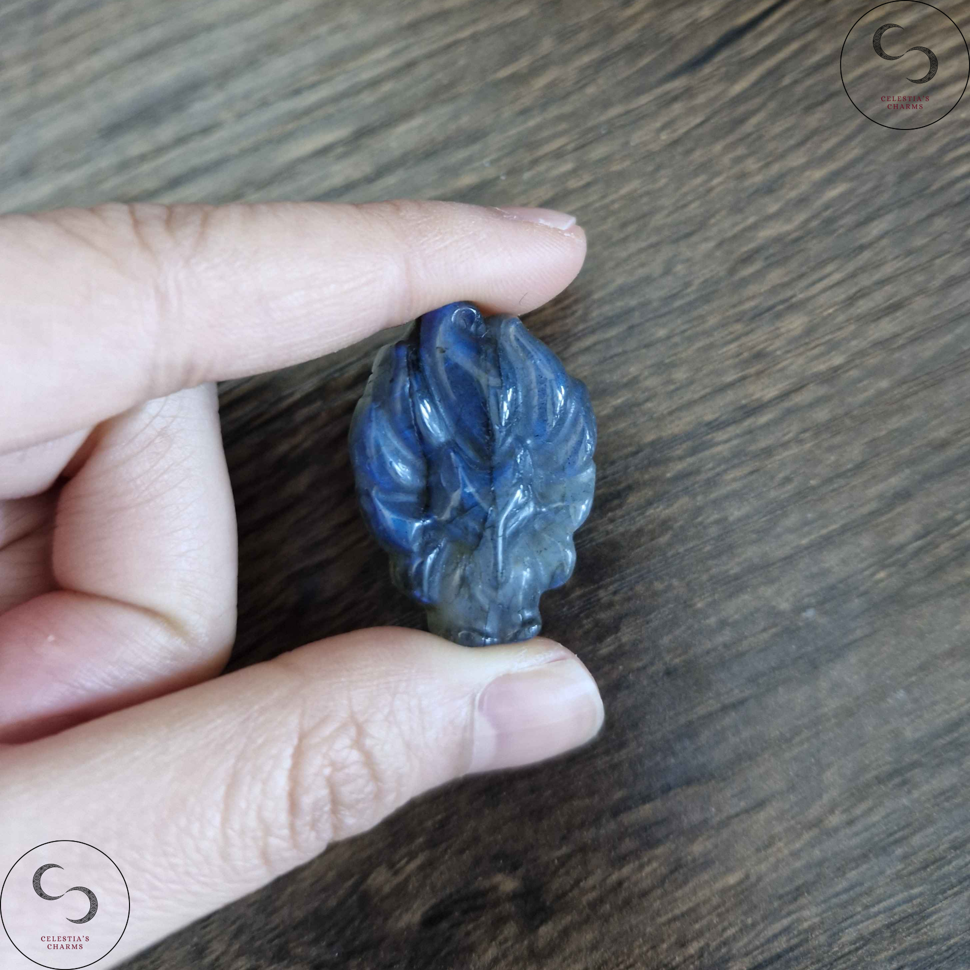 Labradorite Kitsune Blue | Celestia's Charms