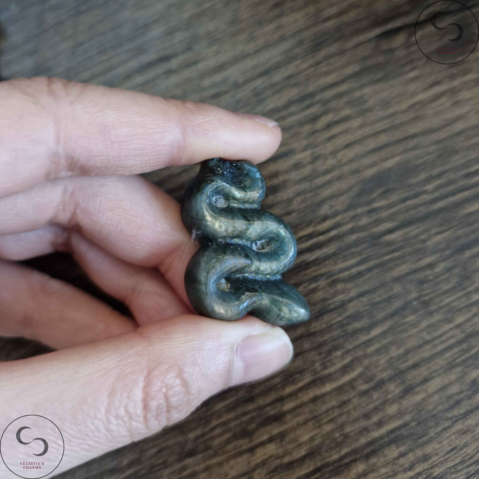 Labradorite Snake Golden | Celestia's Charms