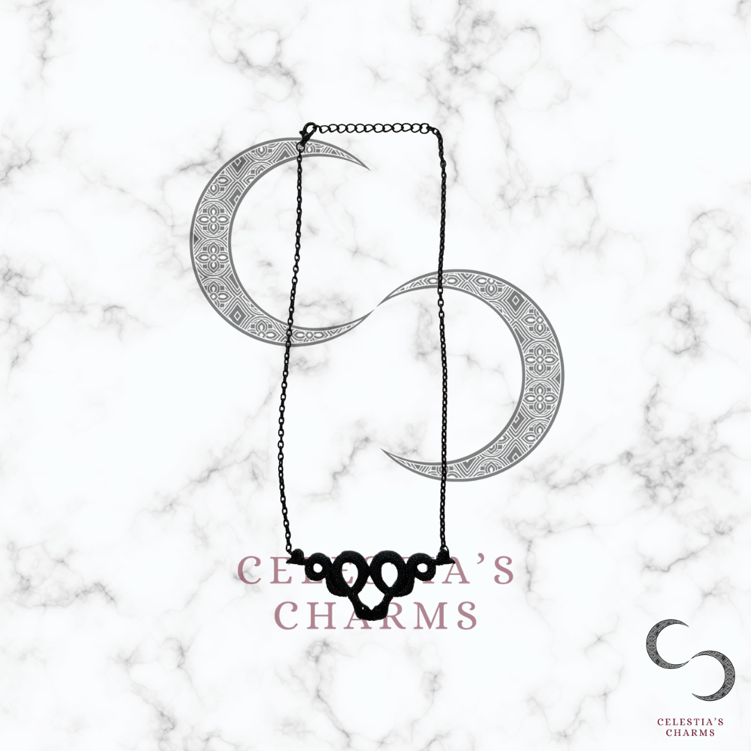 Gothic Double Snake Pendant Necklace | Celestia's Charms