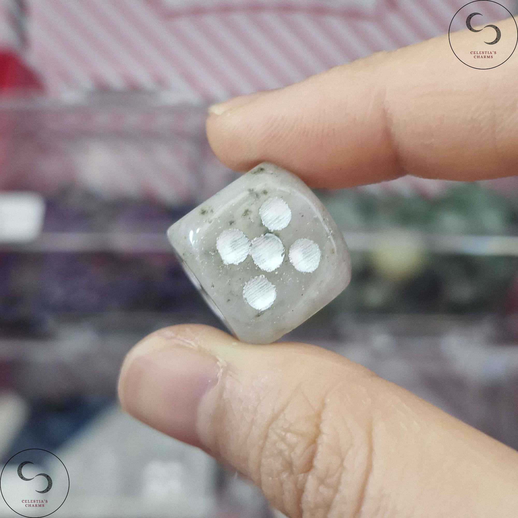Crystal Dice Labradorite | Celestia's Charms