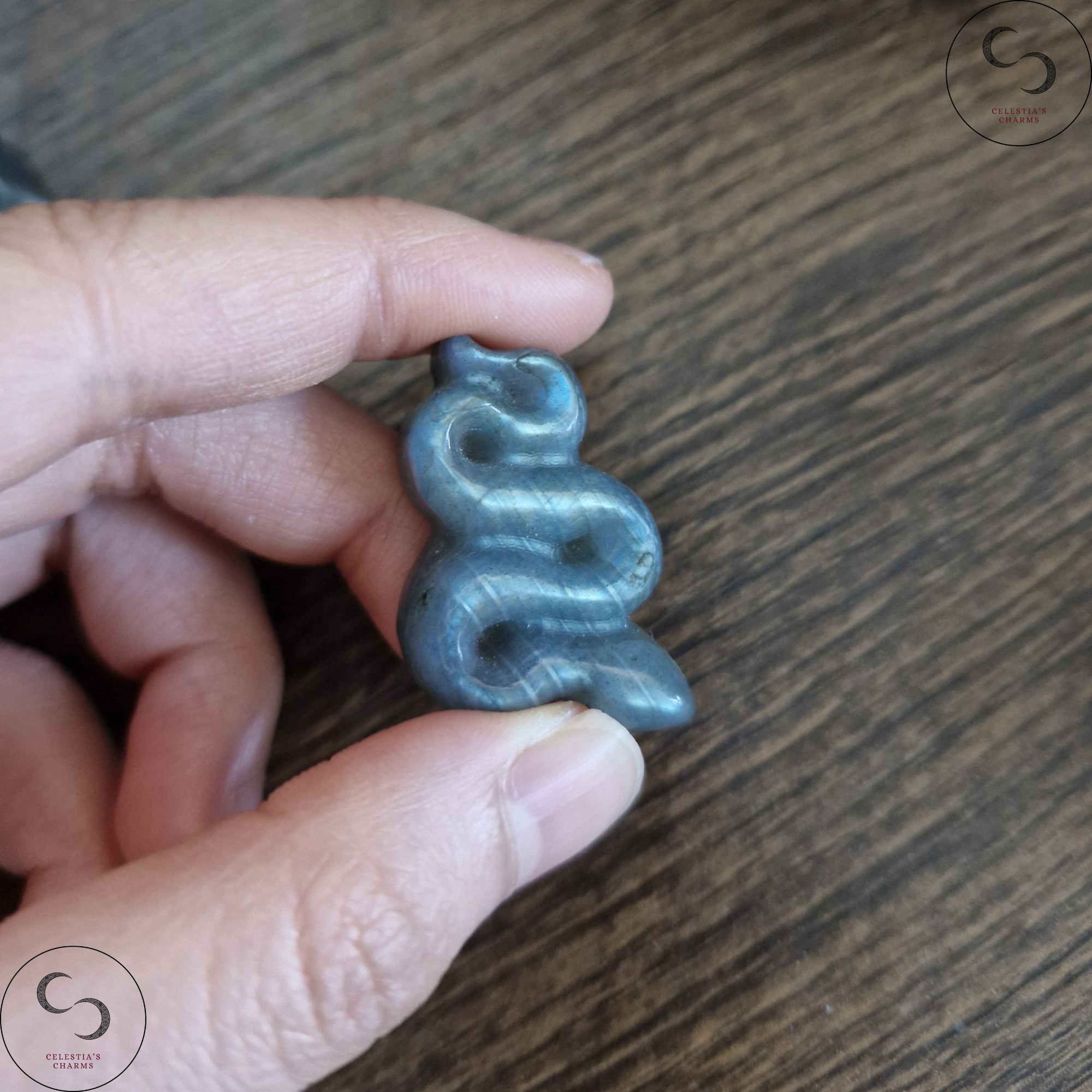 Labradorite Snake Blue | Celestia's Charms