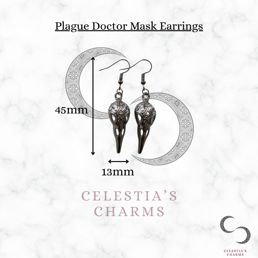 Plague Doctor Mask Earrings
