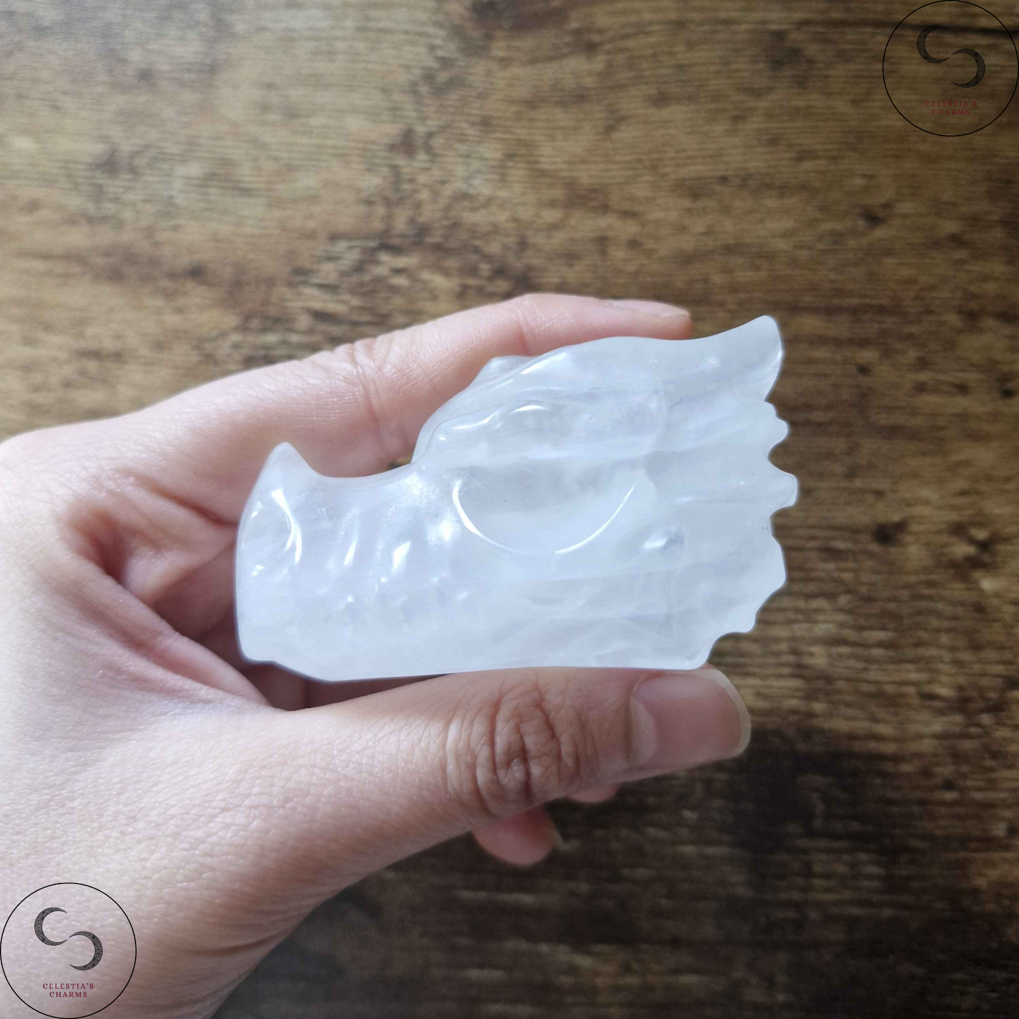 Dragon Heads Clear Quartz | Celestia's Charms