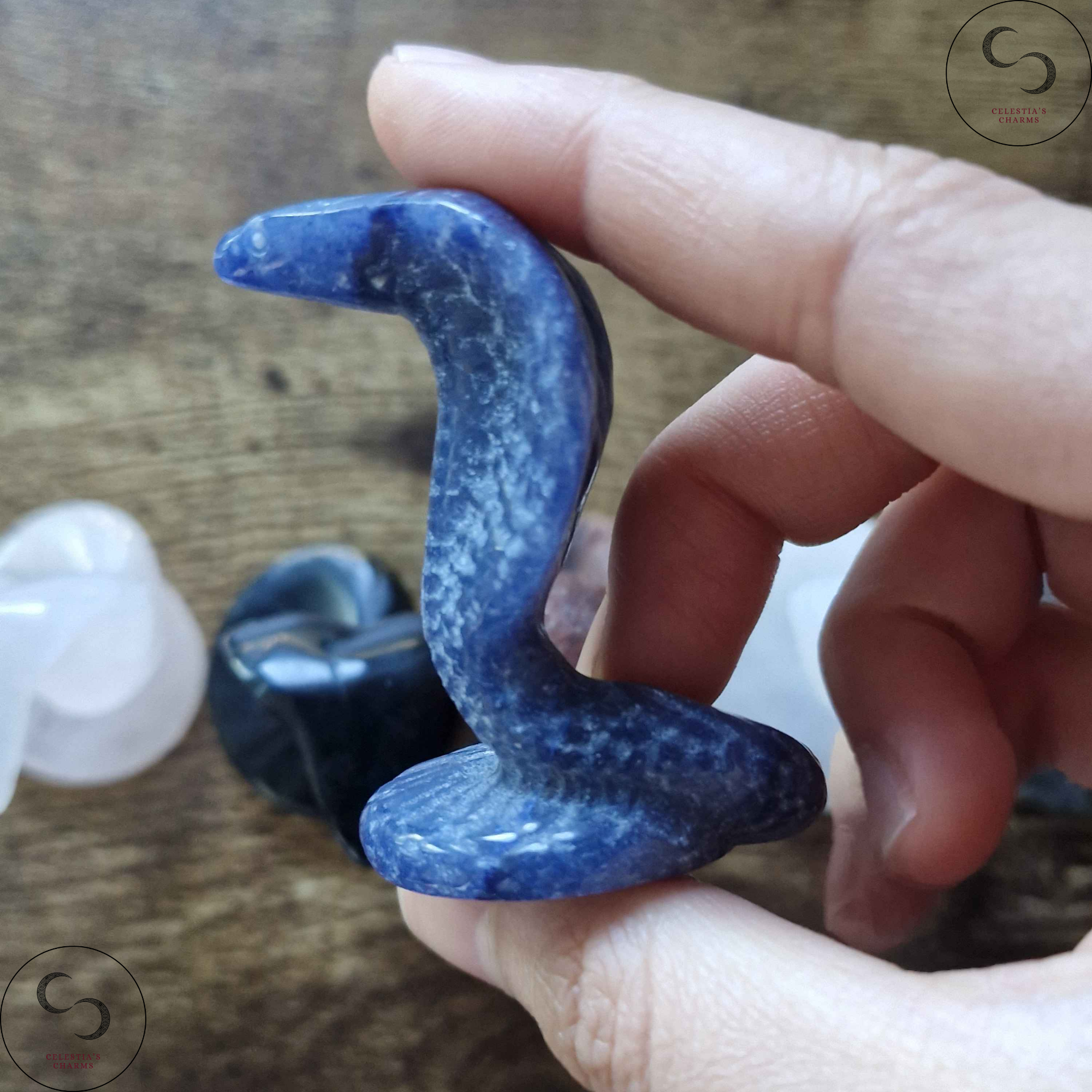 Crystal Cobras Blue Aventurine | Celestia's Charms