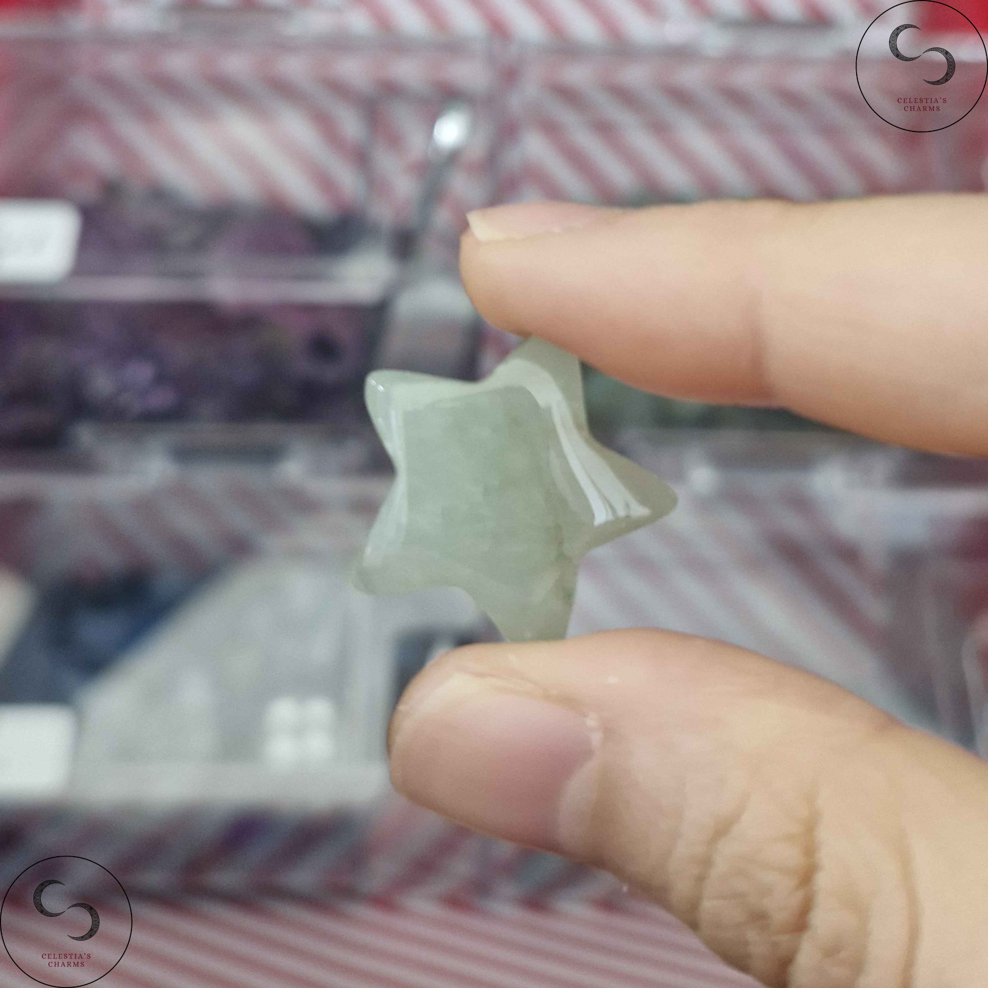 Green Aventurine Crystal Star | Celestia's Charms