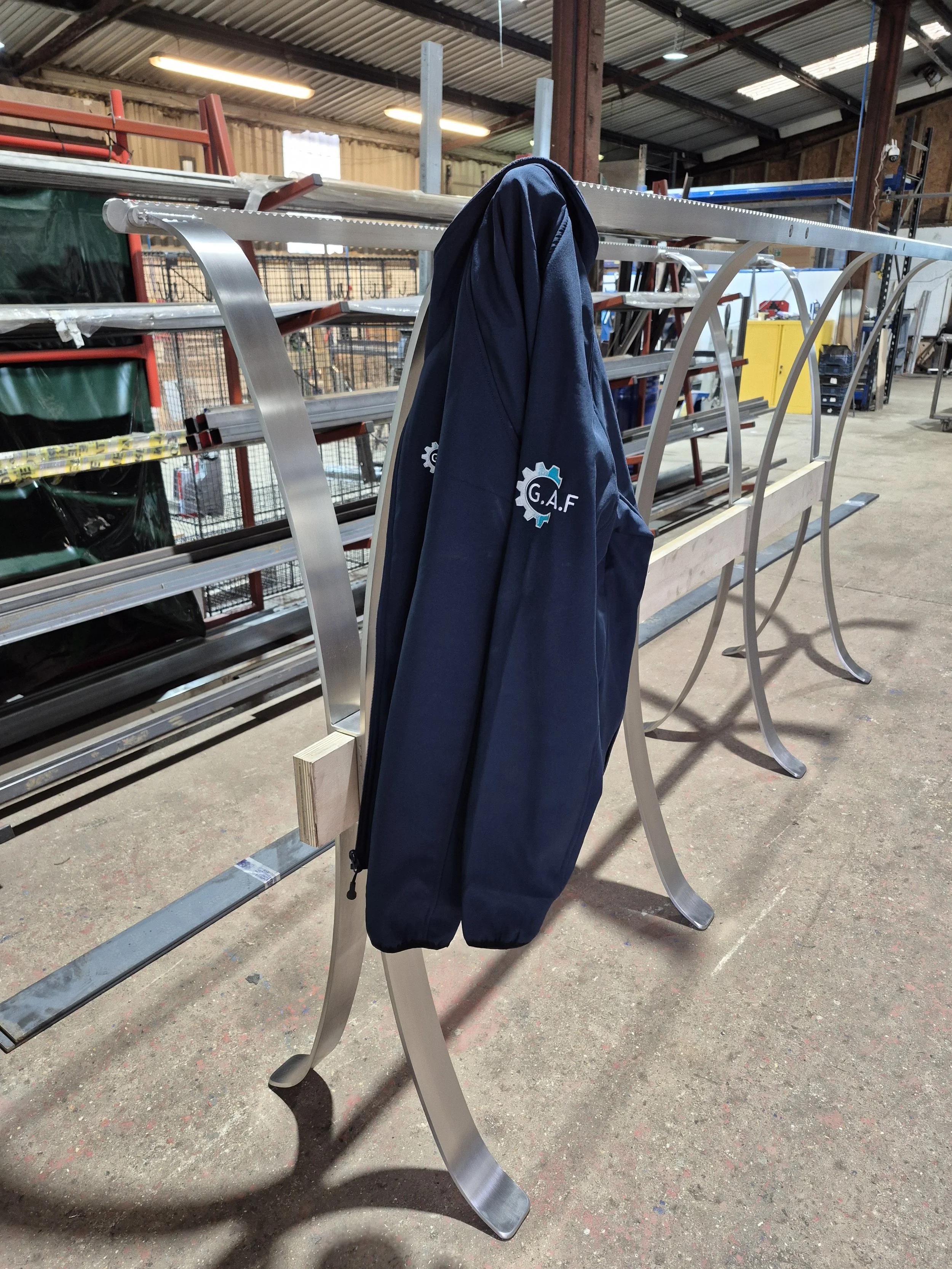 Off to the customer for a walnut crossbeam.