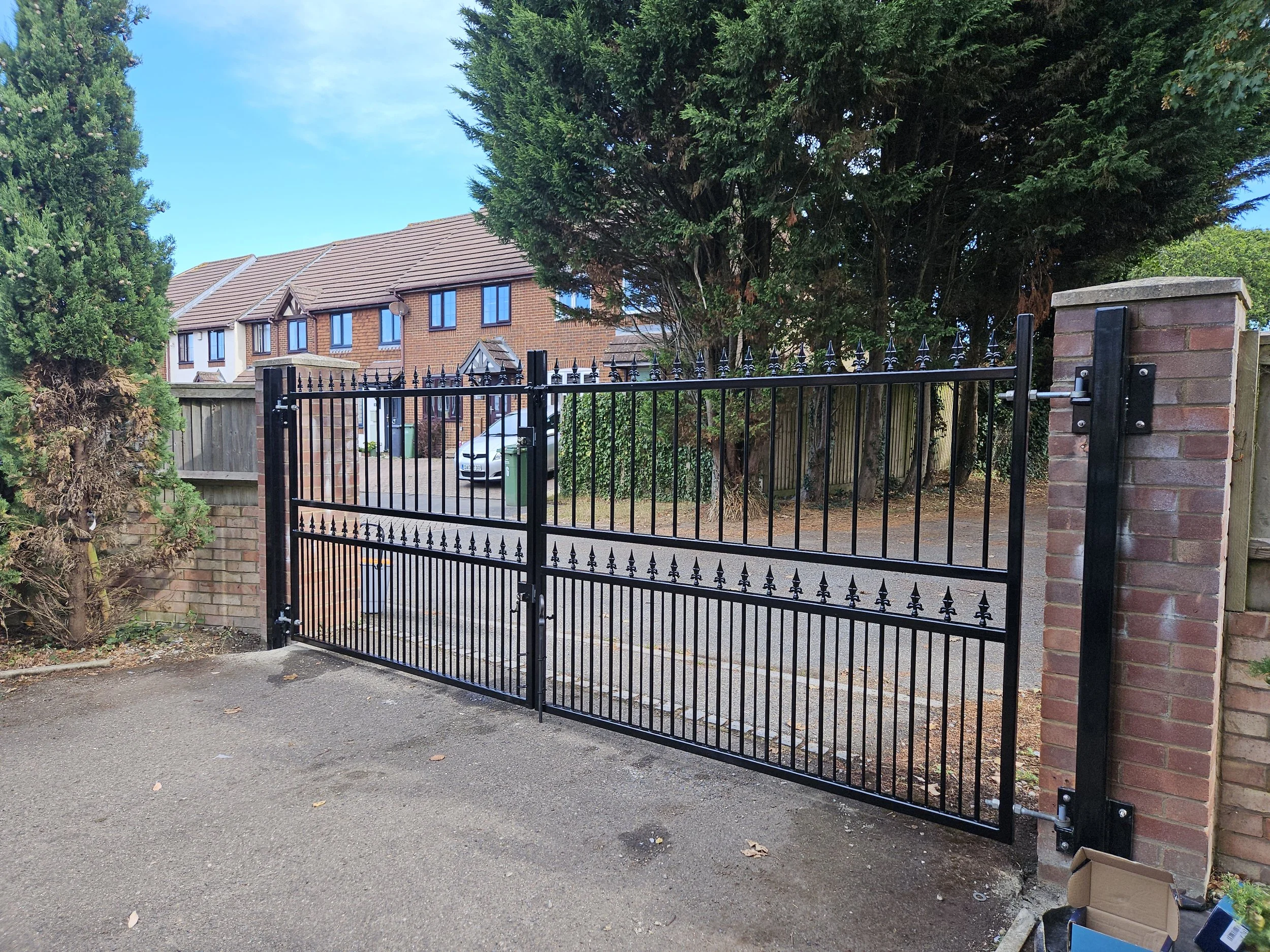 Bespoke gates designed, built and installed by us