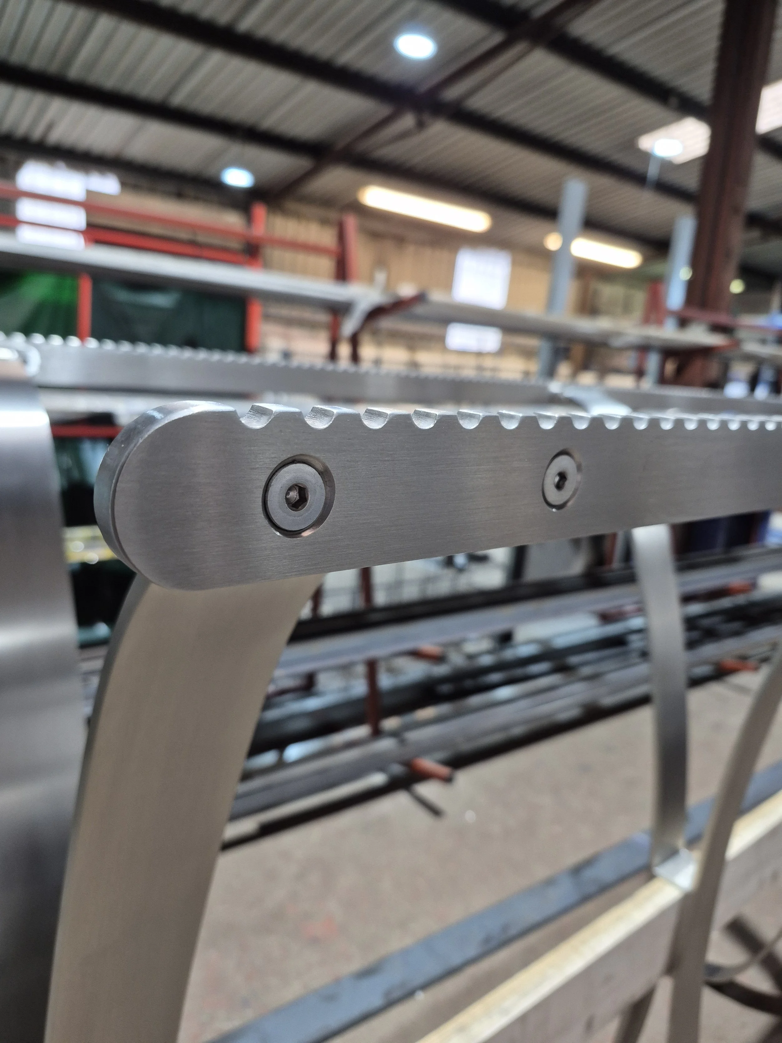 Stainless steel fixings to finish it off.