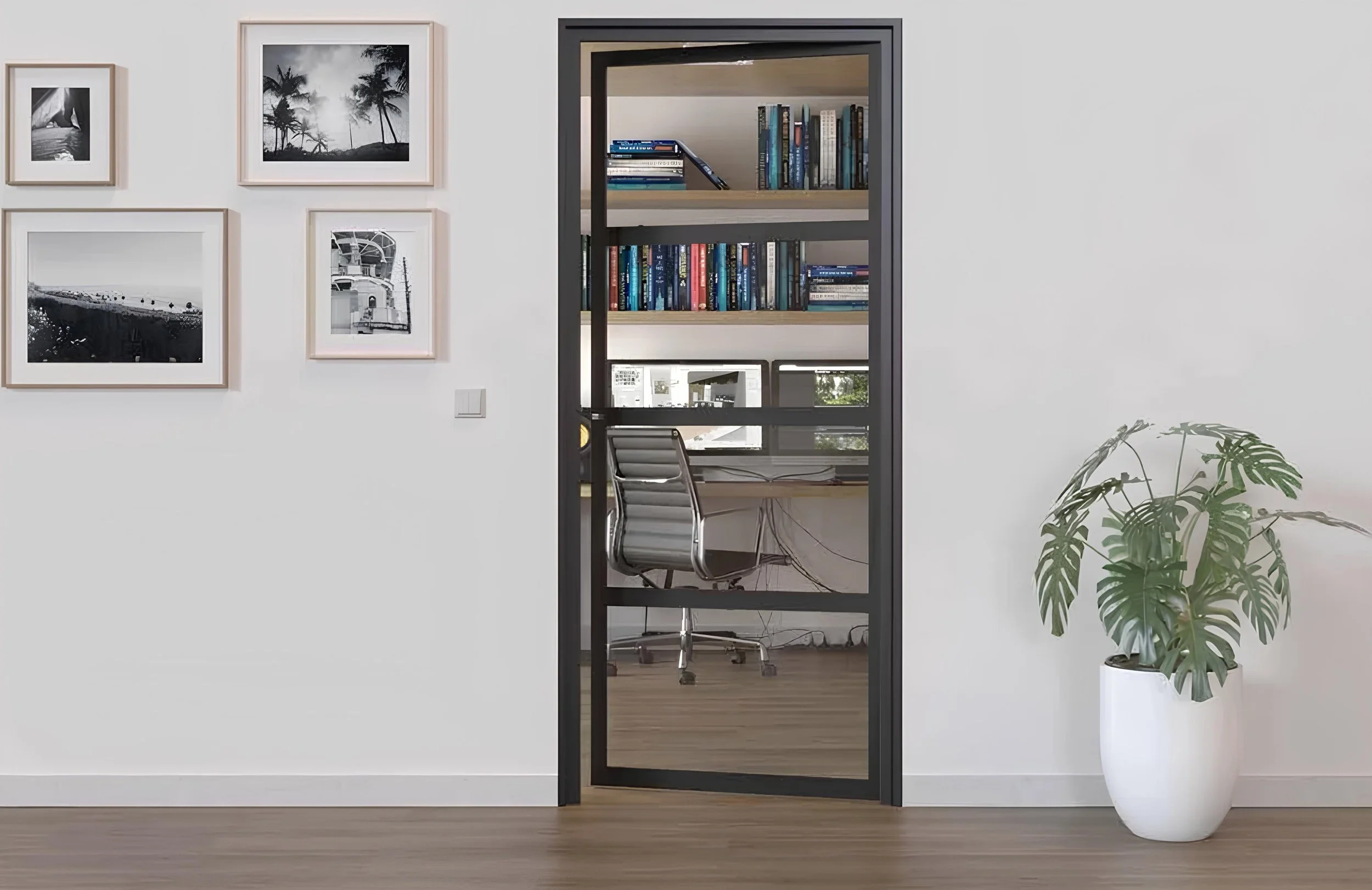 Porte Battante Aluminium Type Atelier