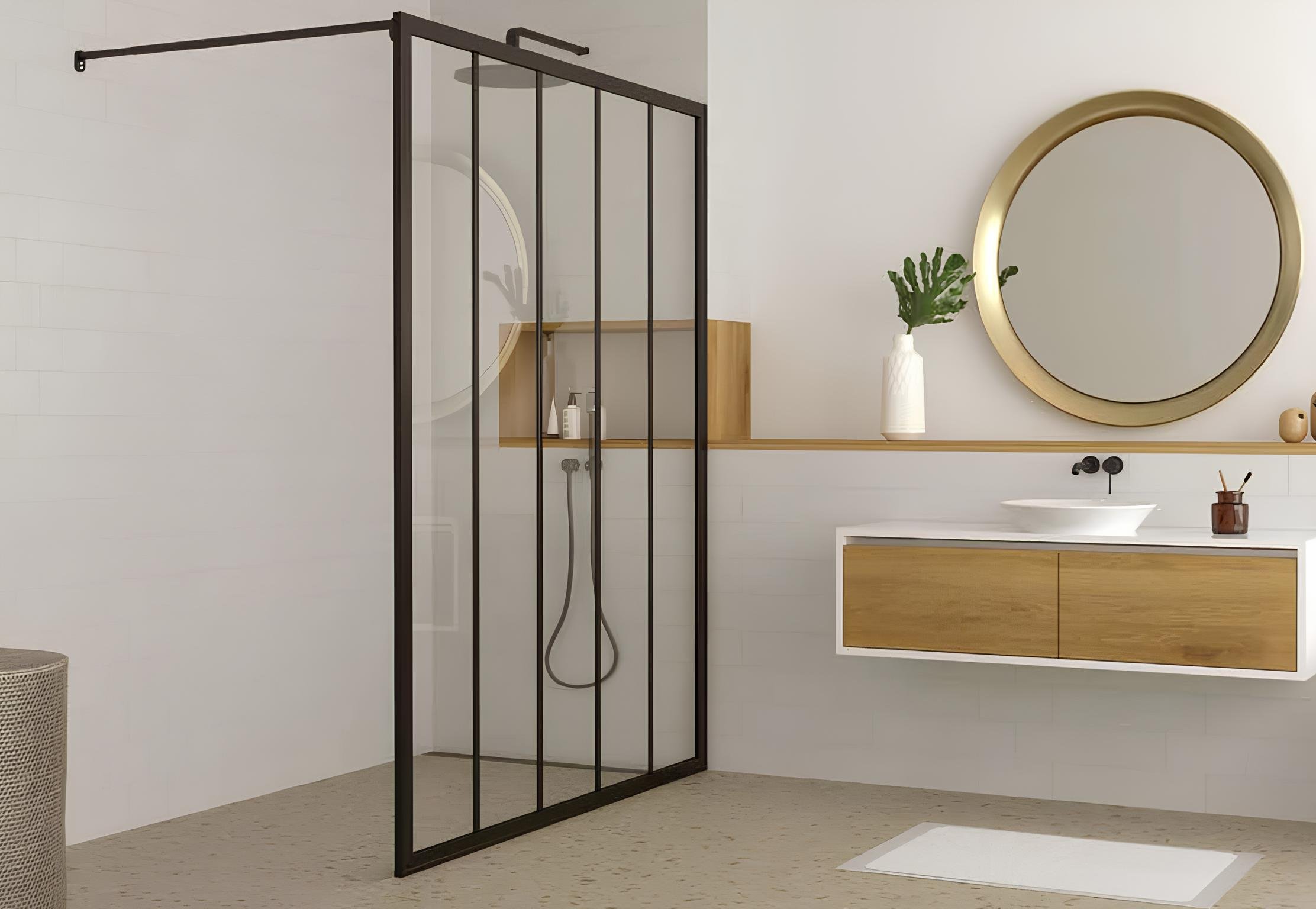 Cloison de douche Aluminium