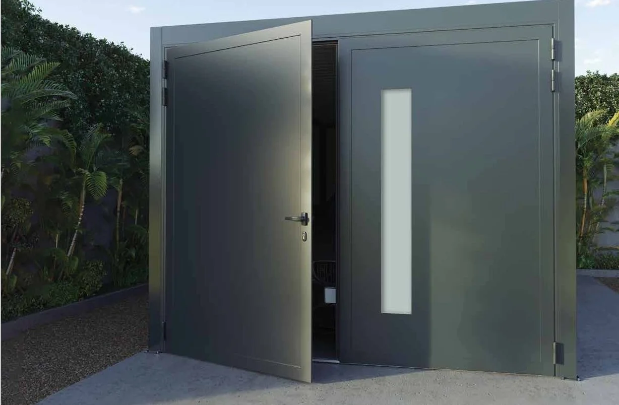 Porte de garage à battant série froide