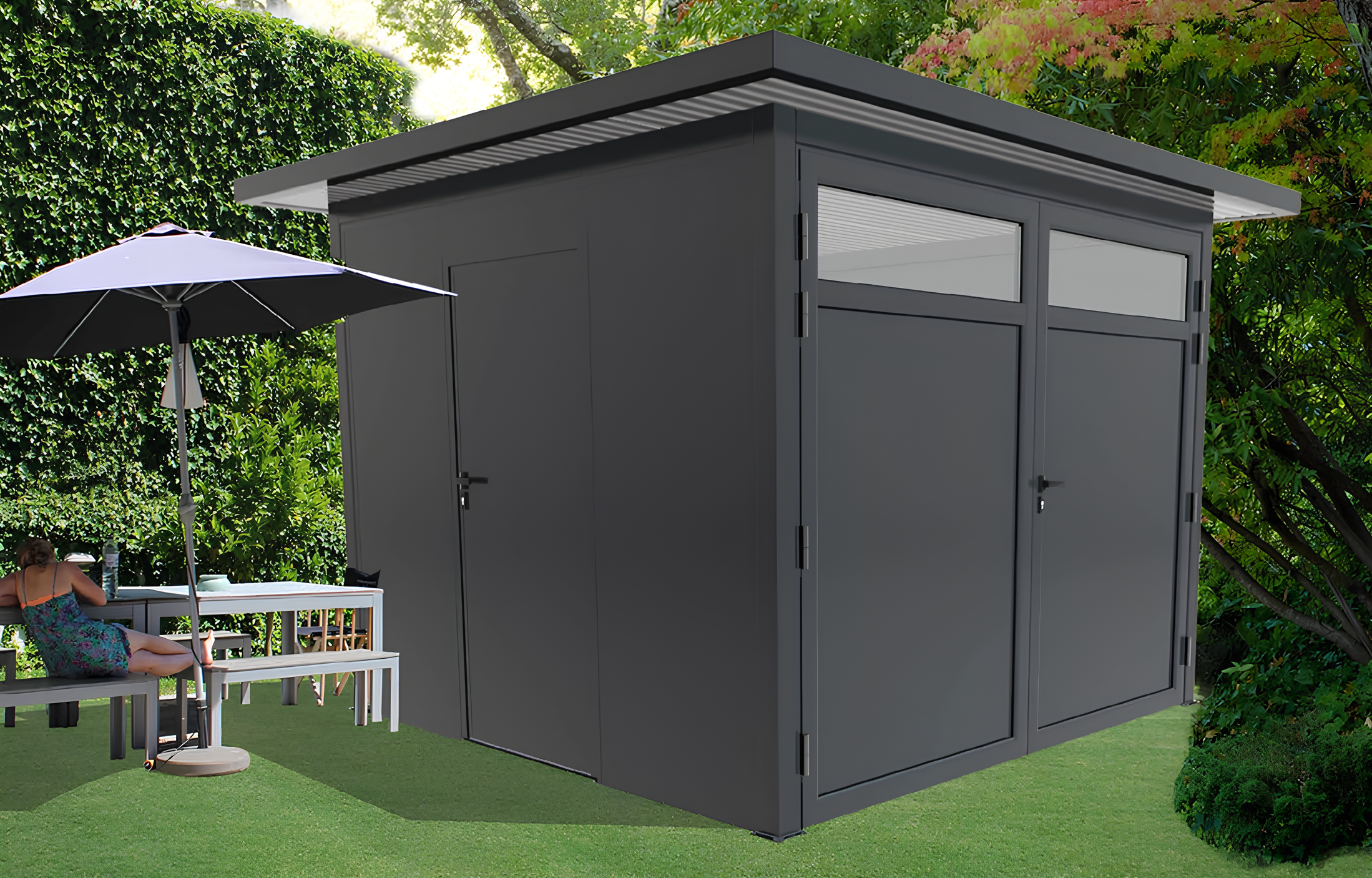 Abri de Jardin à Toit Plat