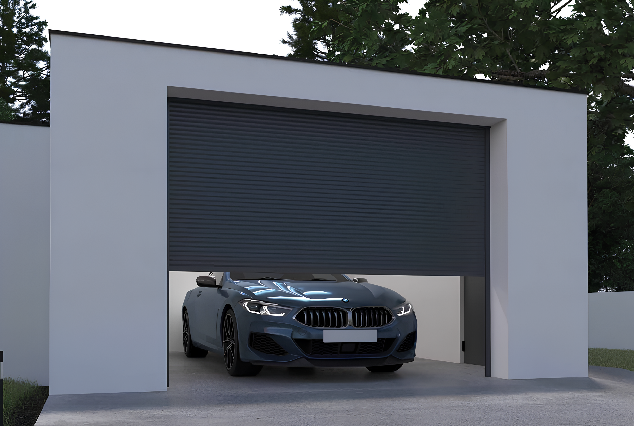 Porte de garage enroulable motorisée