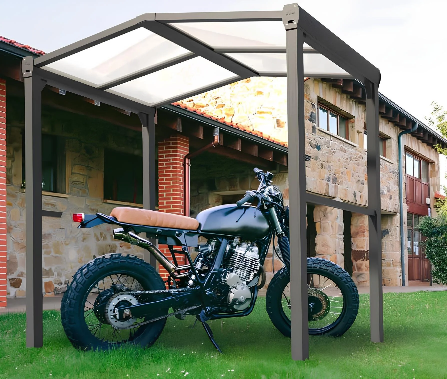 Abri : Barbecue , Vélo , Poubelle