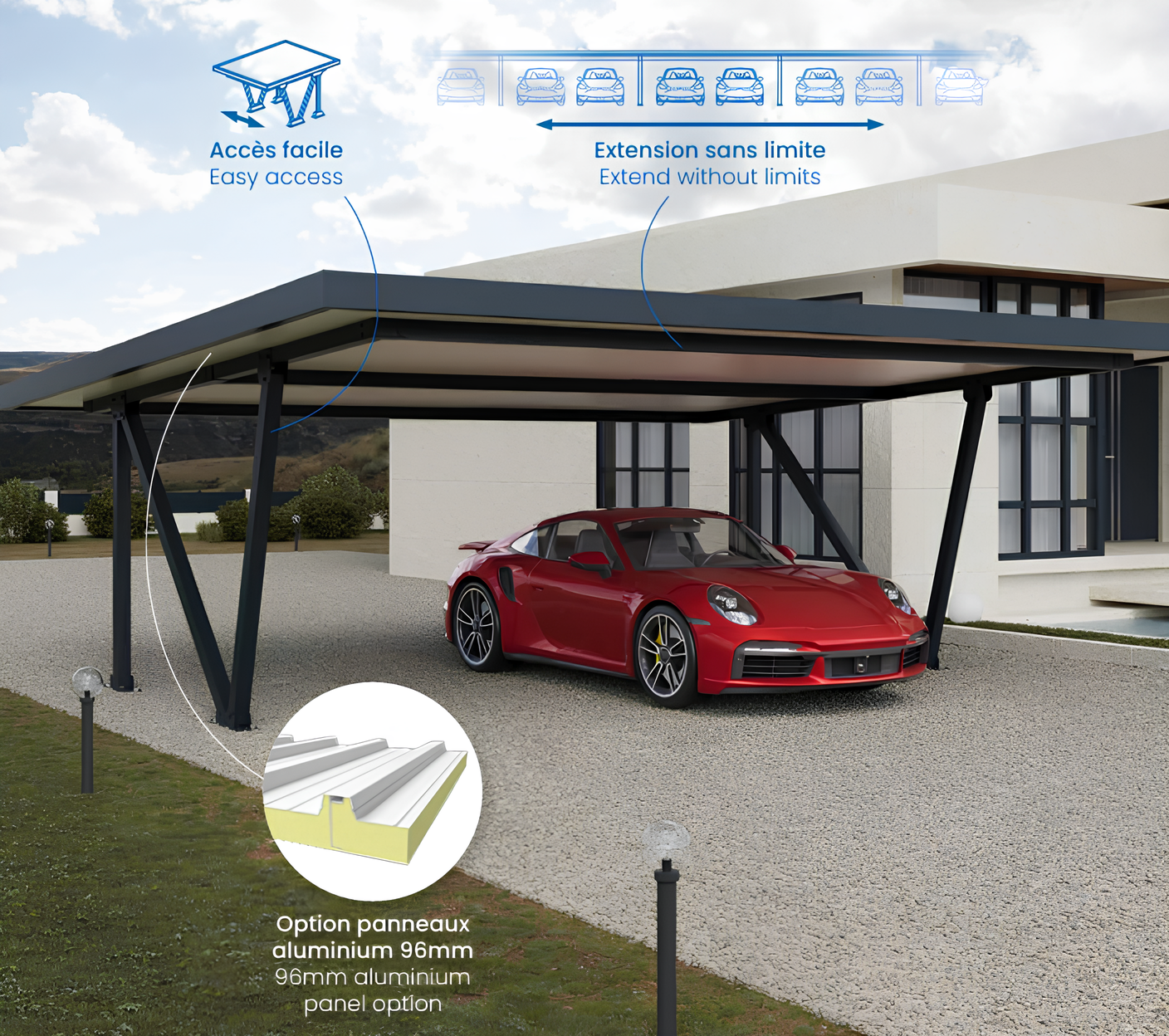 Carport Acier