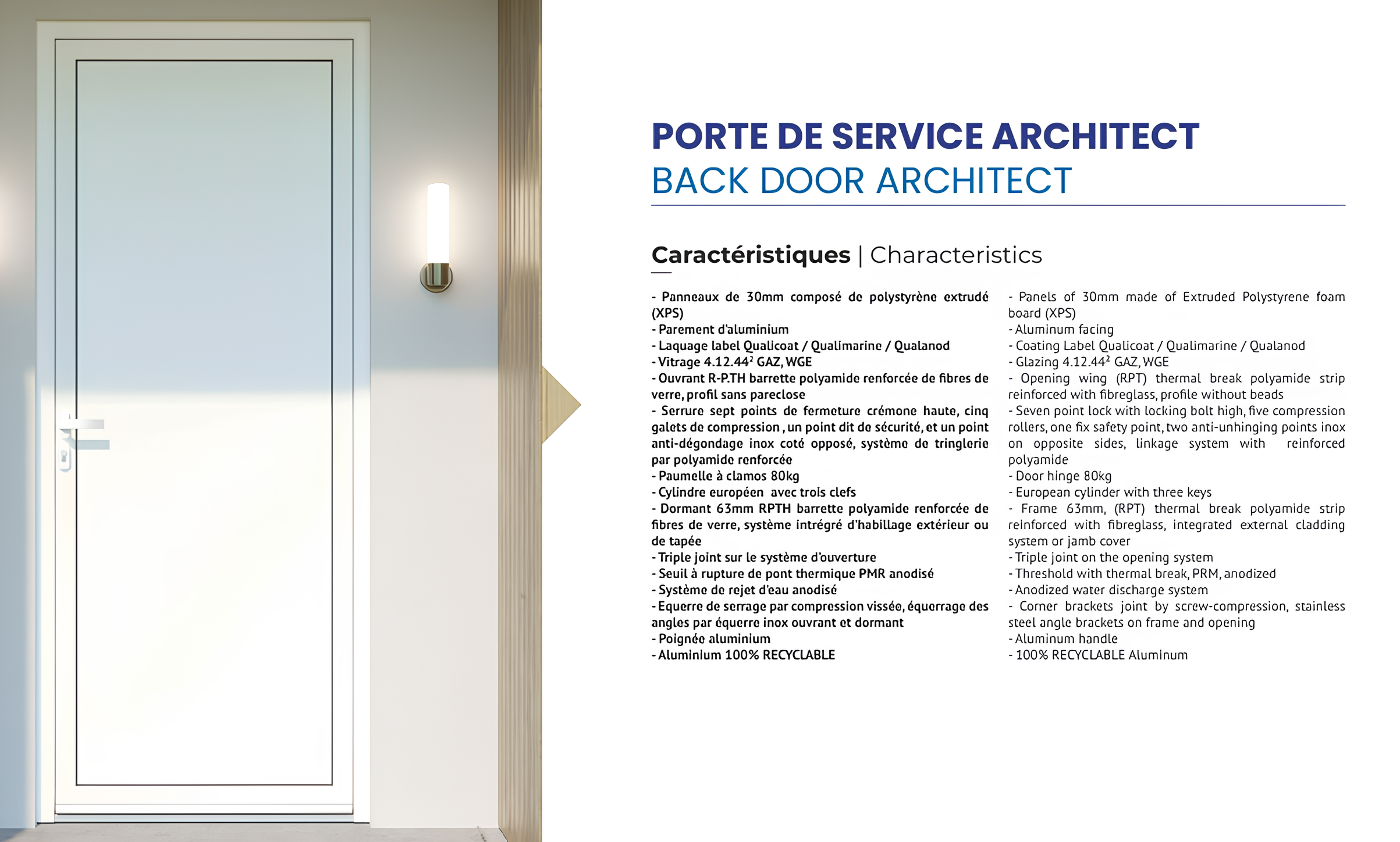 Porte de service Architect