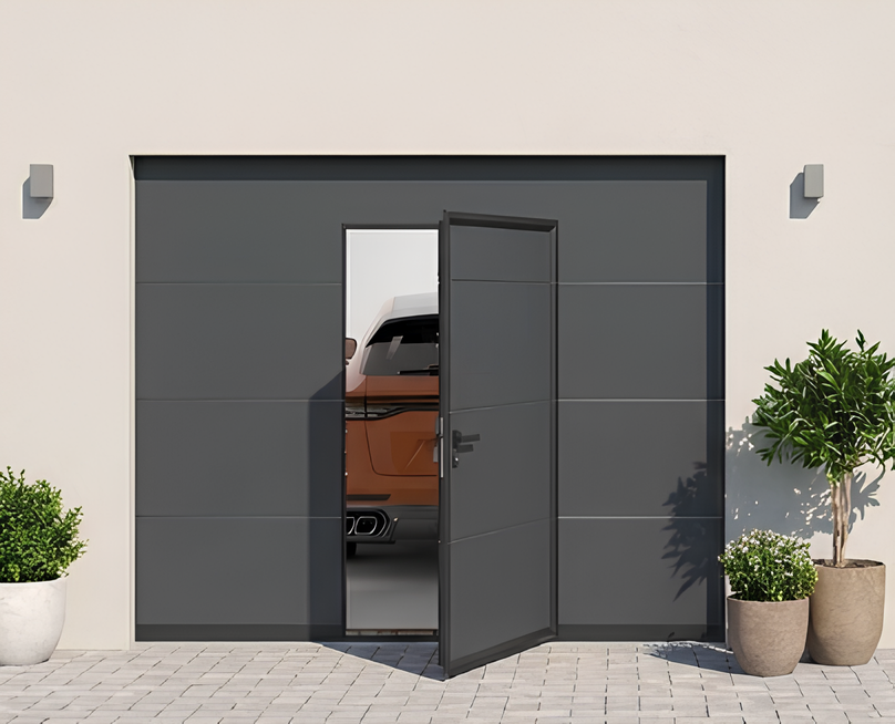 Porte de garage sectionnelle à motorisé
