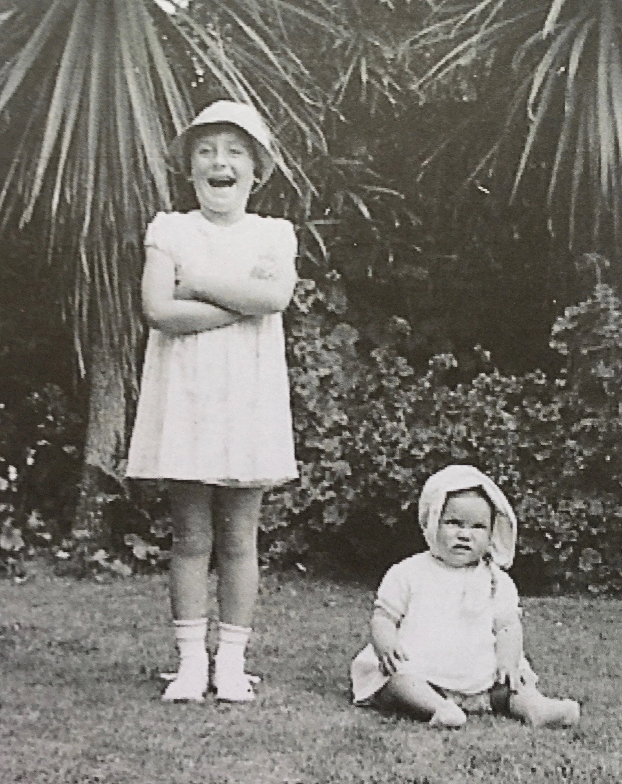 Auntie June (left) and mum