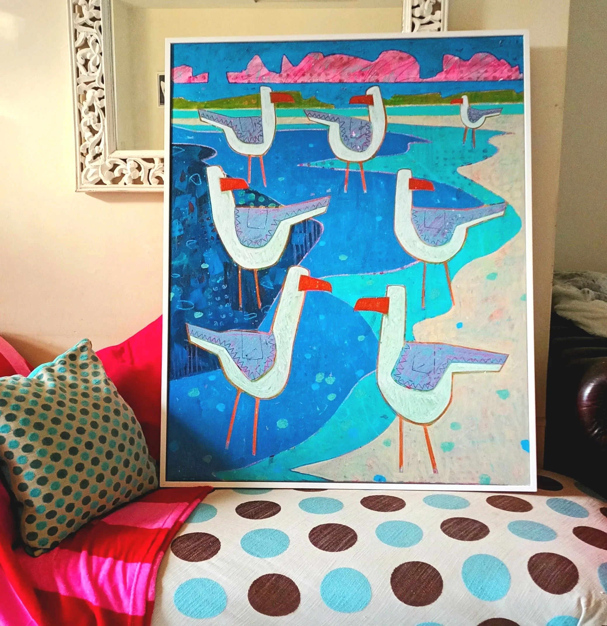 Seven Seagulls, Giclee Print 12 x 16 in £65.00