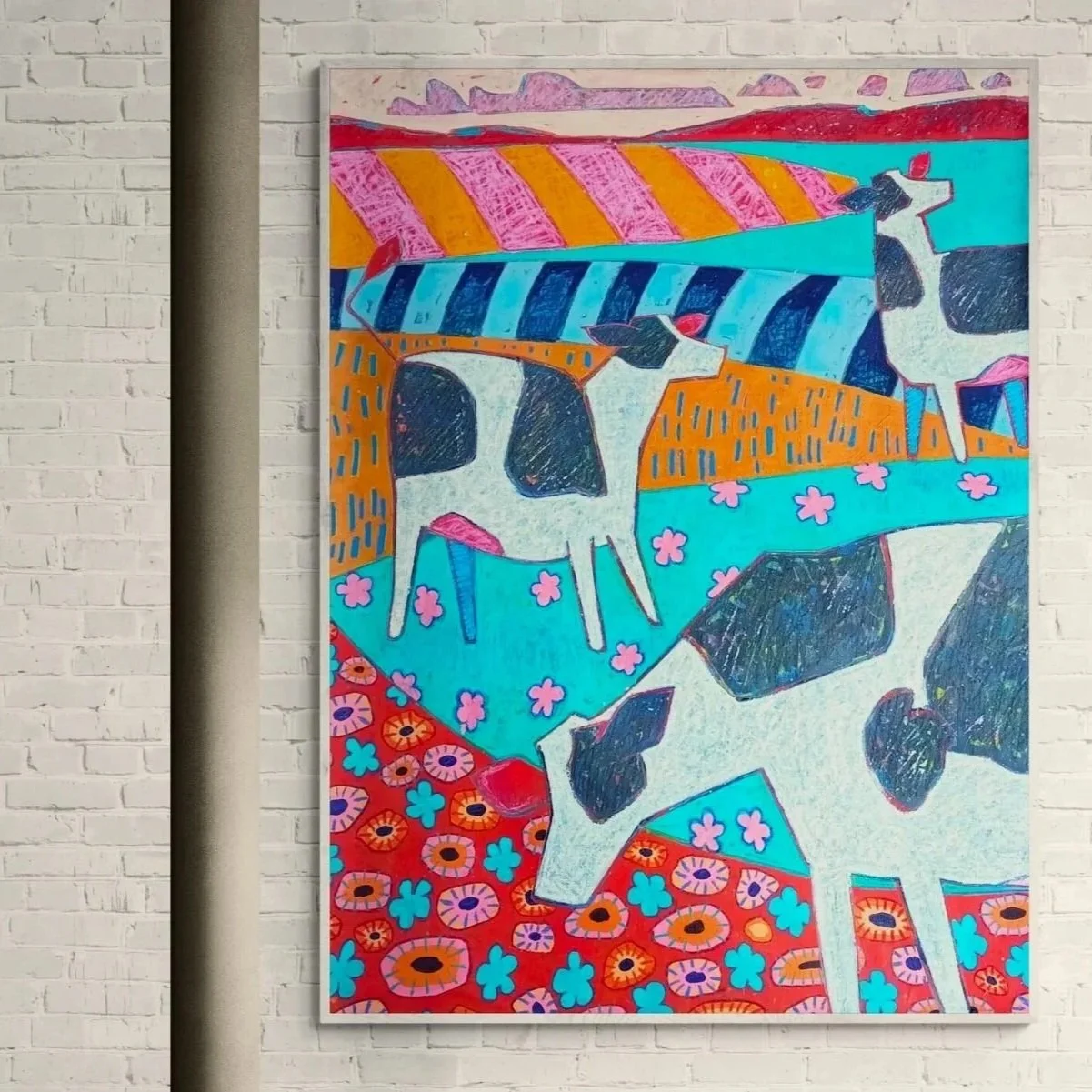 Three Cows, Acrylic on Canvas £2200