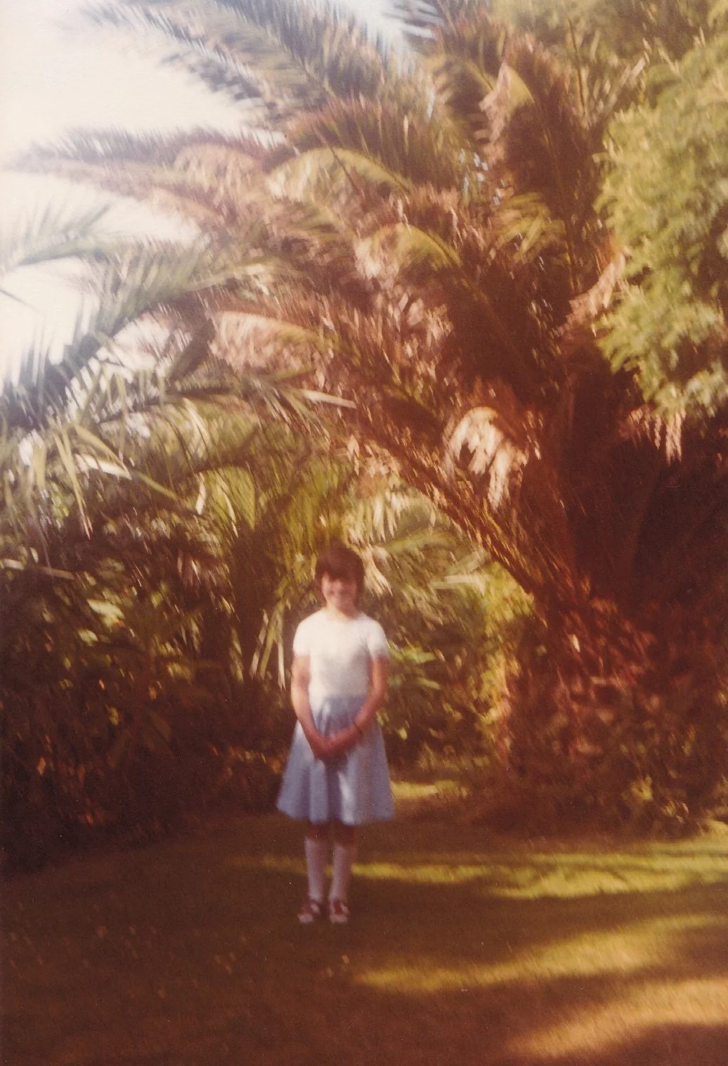 Me by the big palm tree