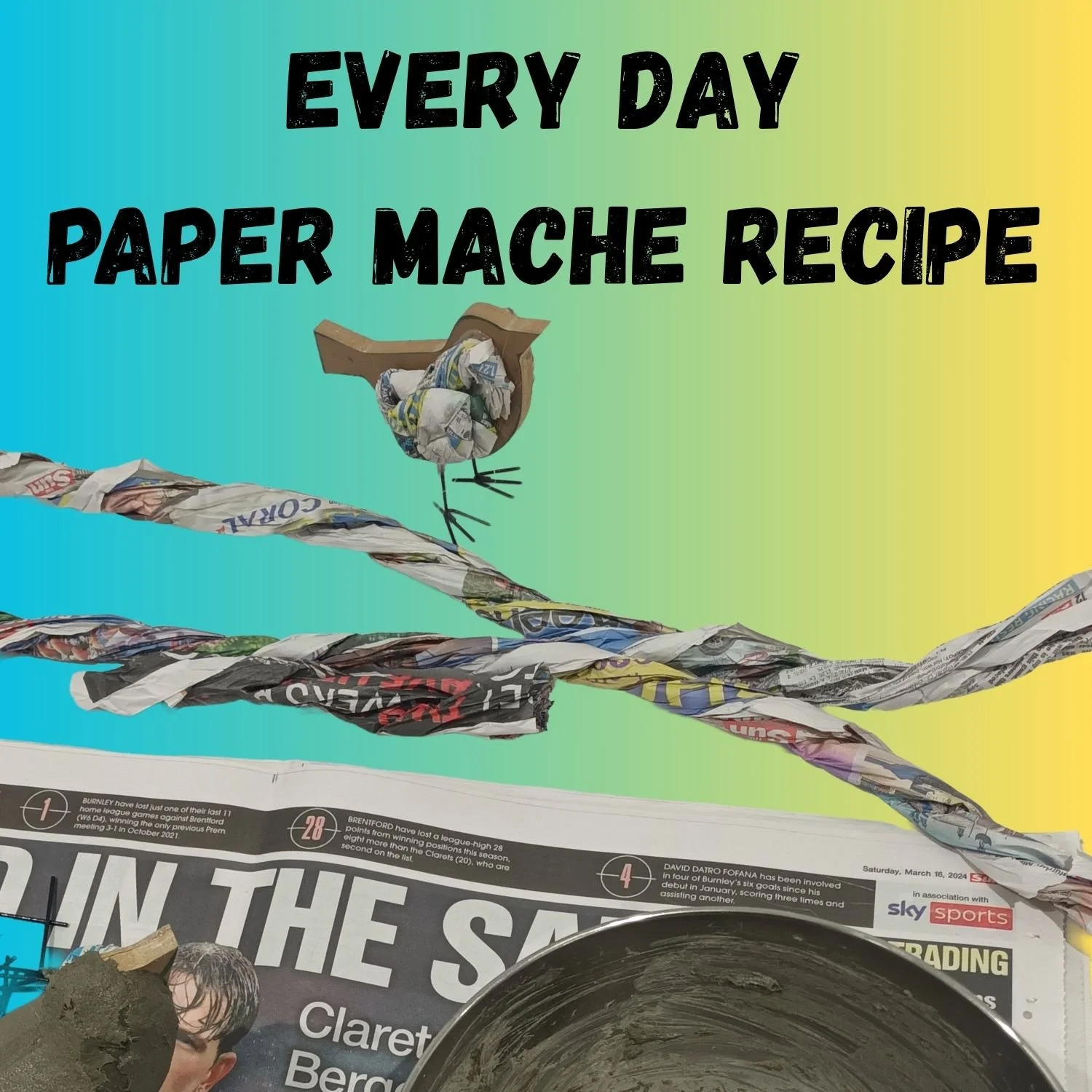 Everyday Paper Mache Recipe