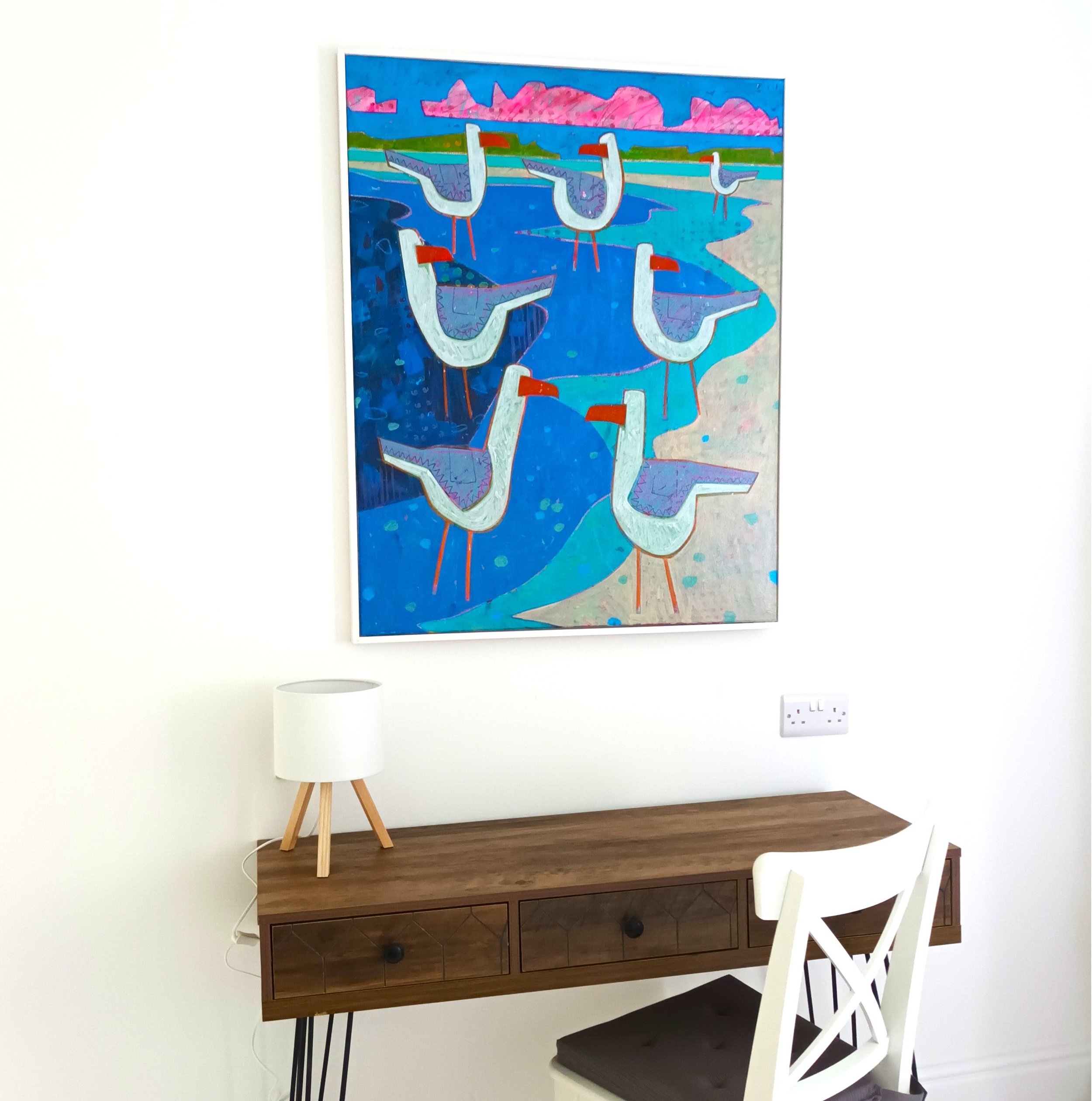 Six Seagulls Giclee Print