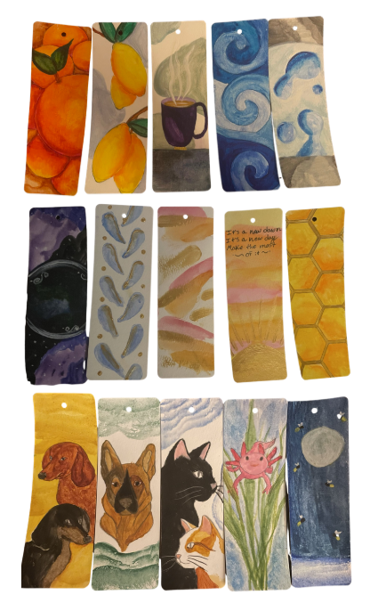 Custom Artistic Watercolor Bookmark