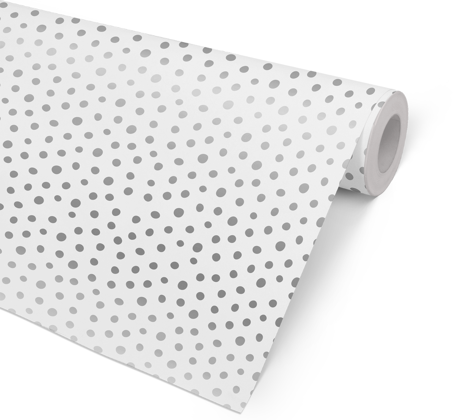 Spot On - Metallic papper - White & Silver