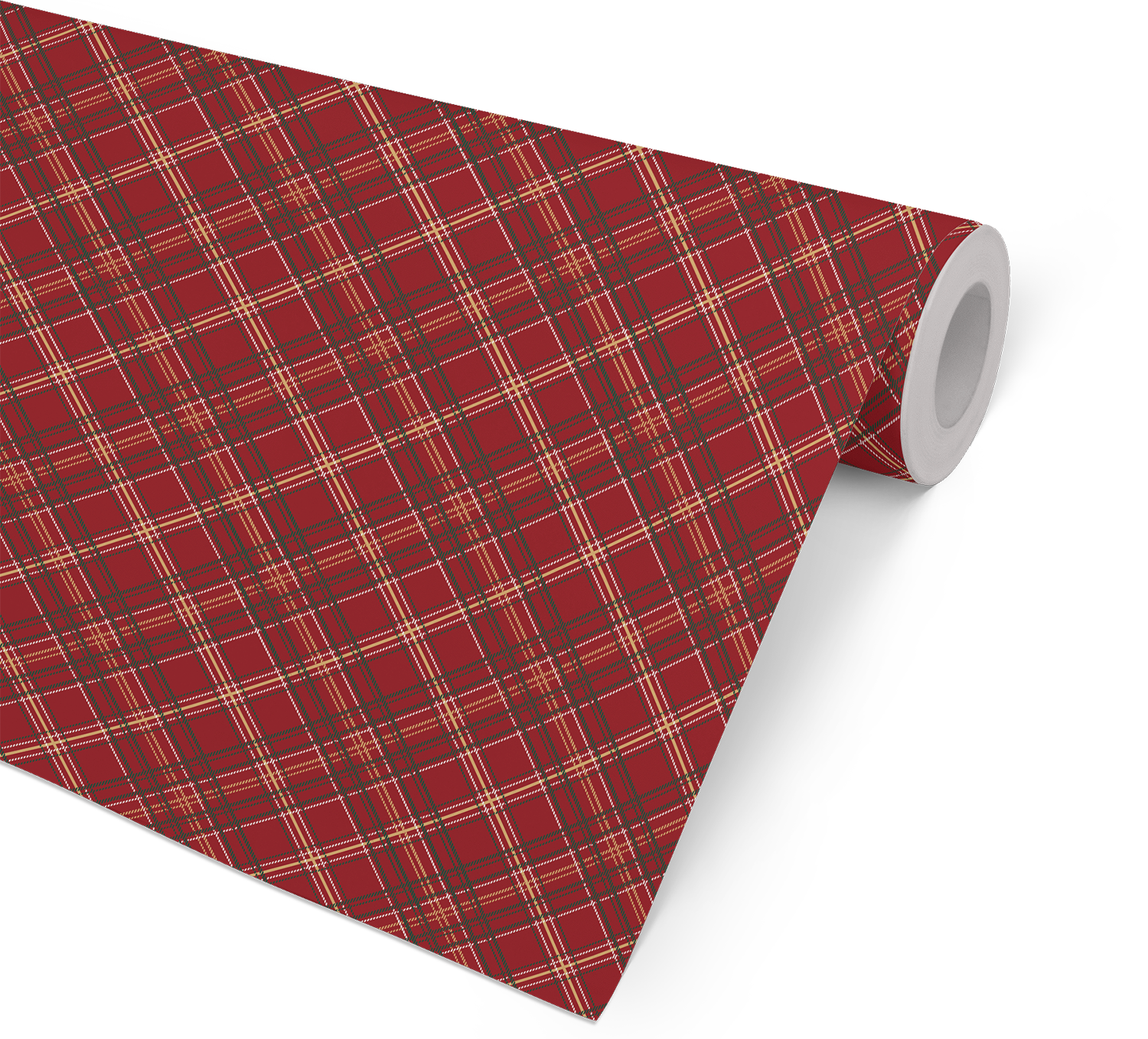 Tartan Metallic Red