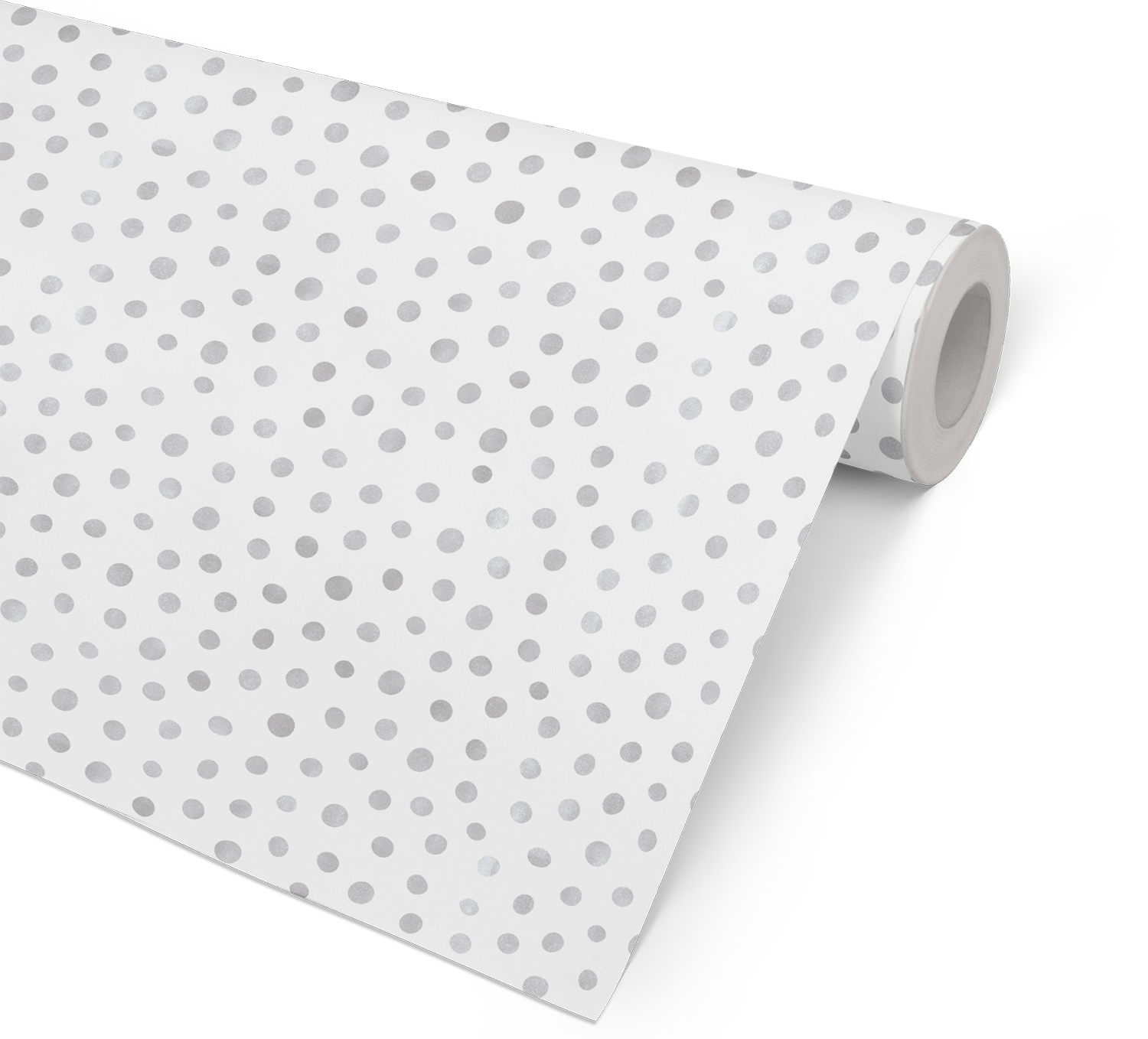 Spot On - Metallic papper - White & Silver