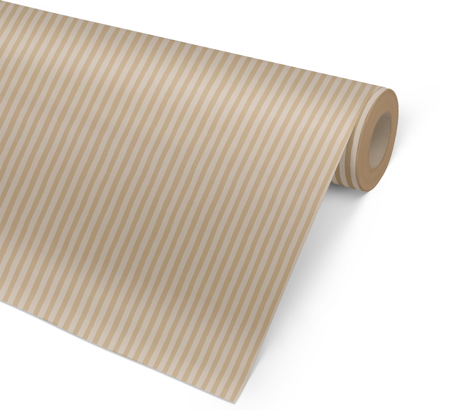 Floating Stripes - White & Gold