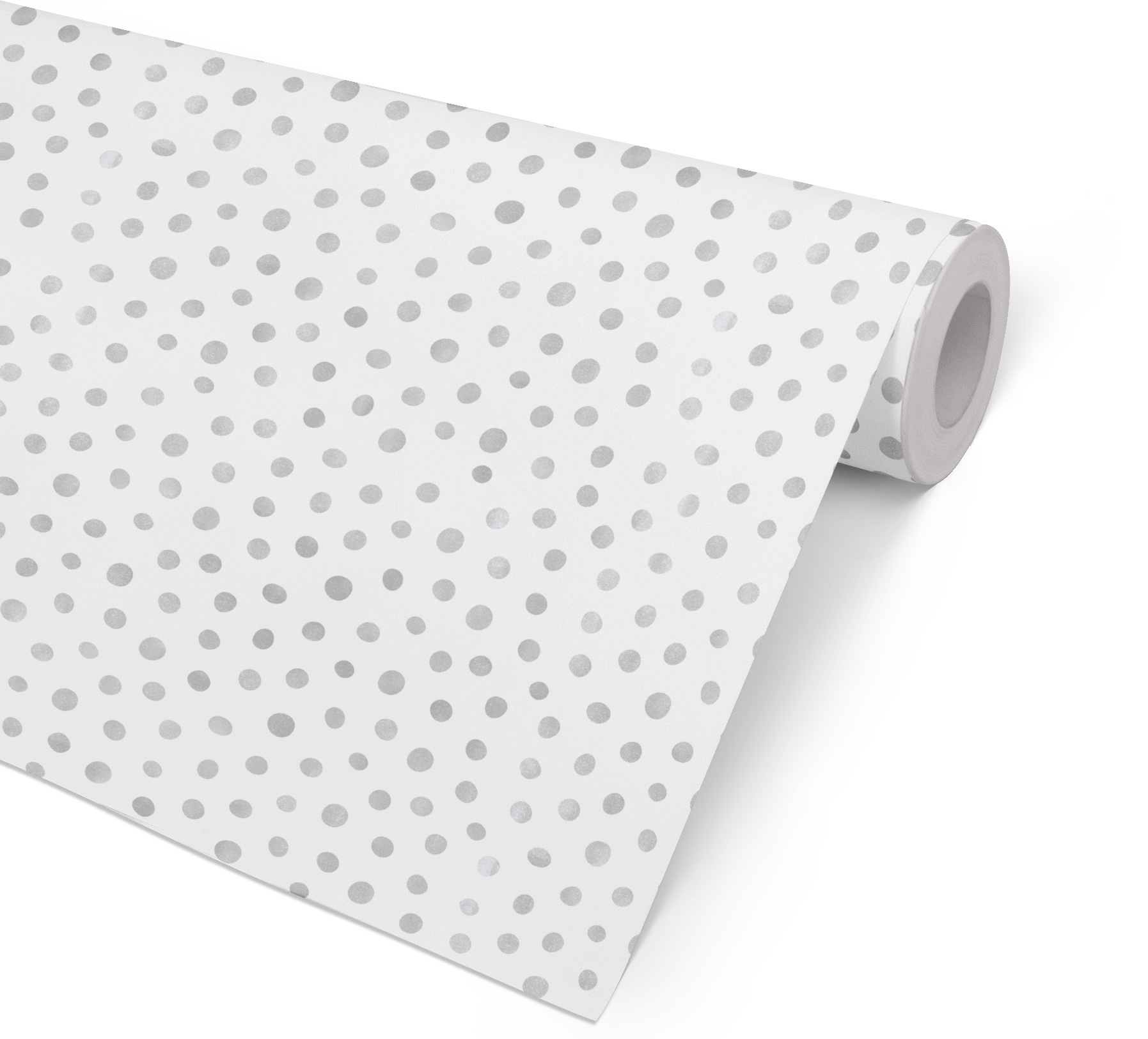 Spot On - Metallic papper - White & Silver