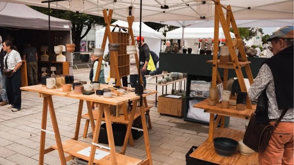 Stand de Paula céramiste au Festival Passion d'Argile à La Baule