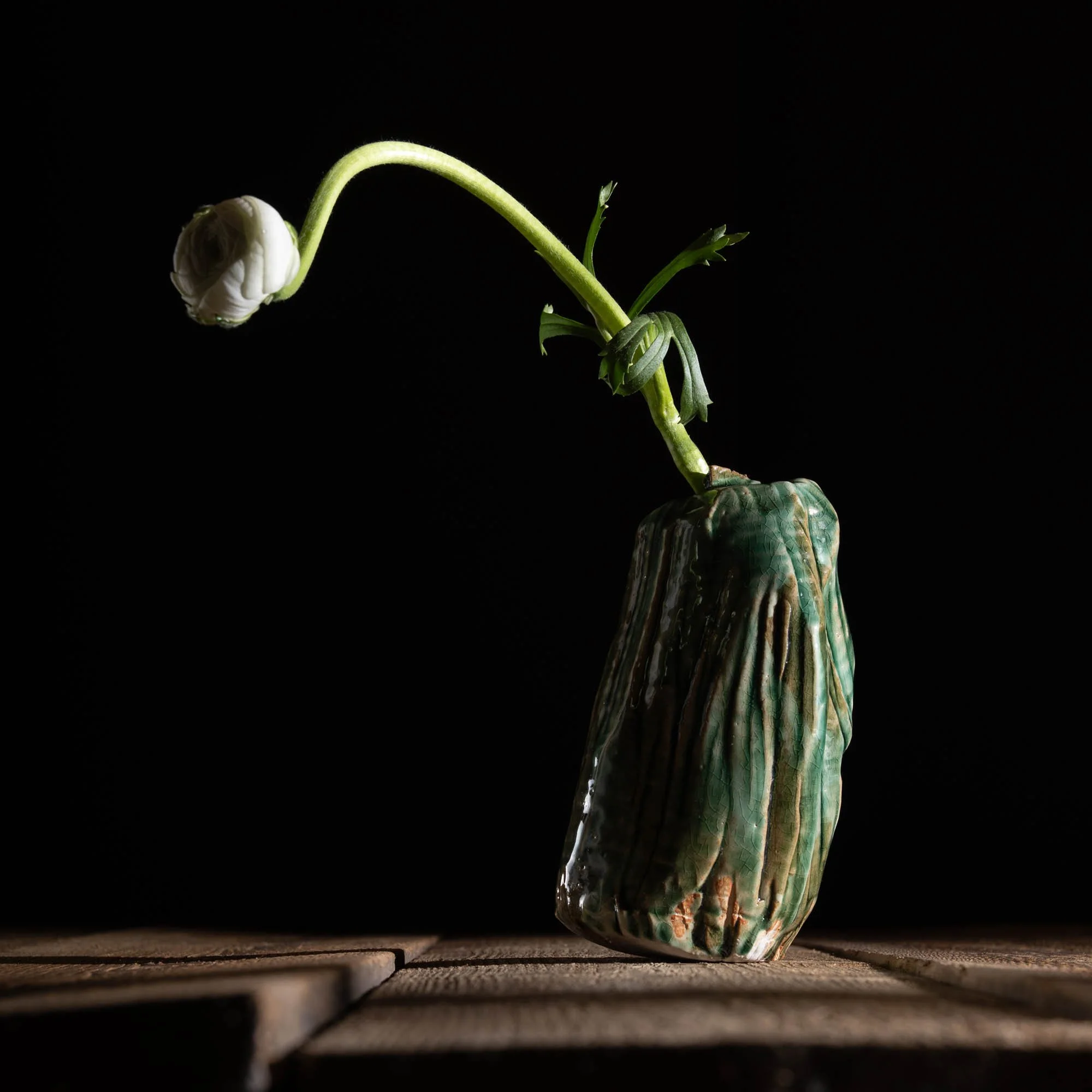 Vase Kurinuki émail Oribe Atelier Julien Bernier La Baule
