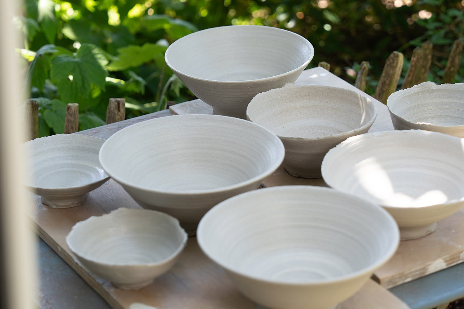 Atelier de céramique, pièce au séchage au jardin à La Baule