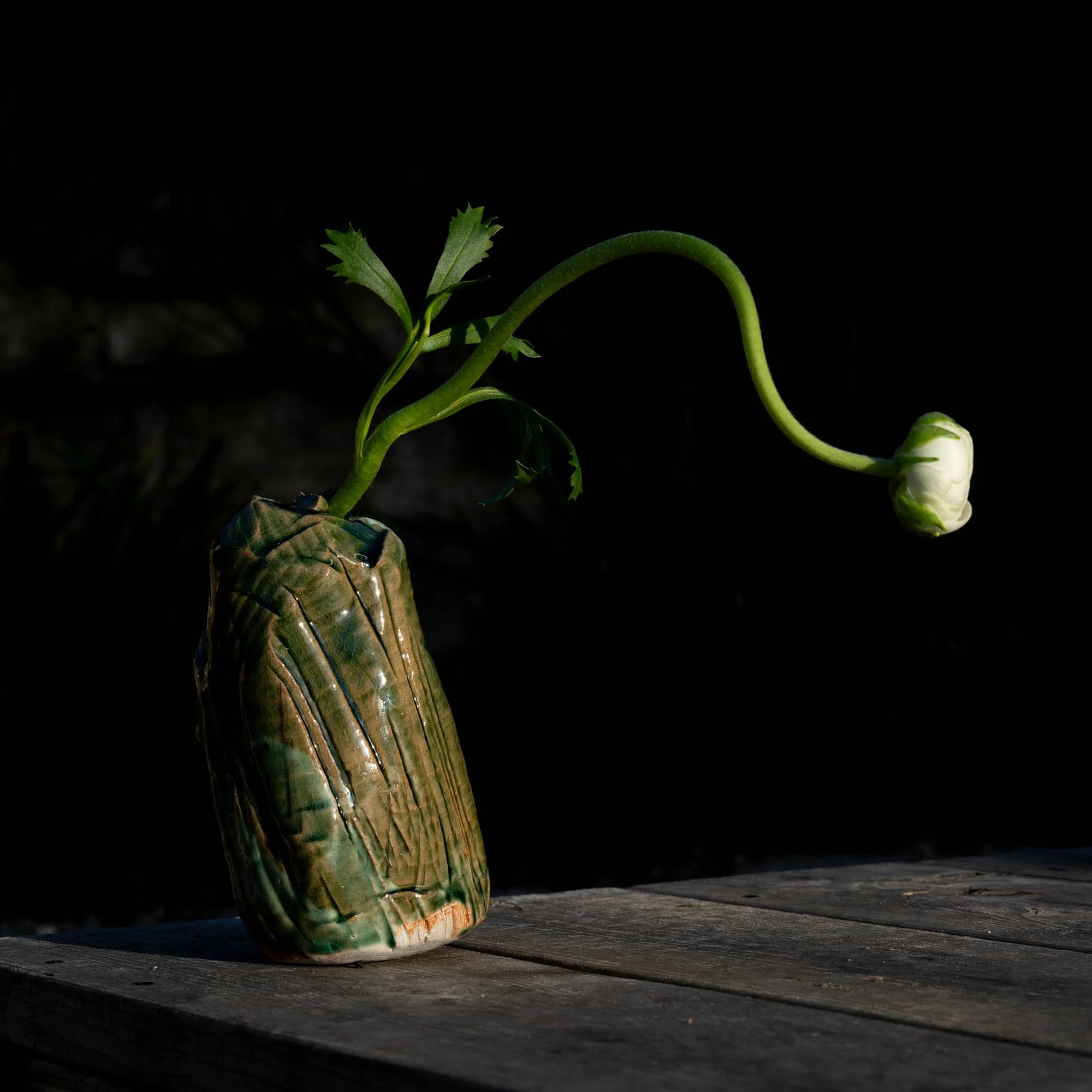 Vase Kurinuki émail Oribe Atelier Julien Bernier La Baule