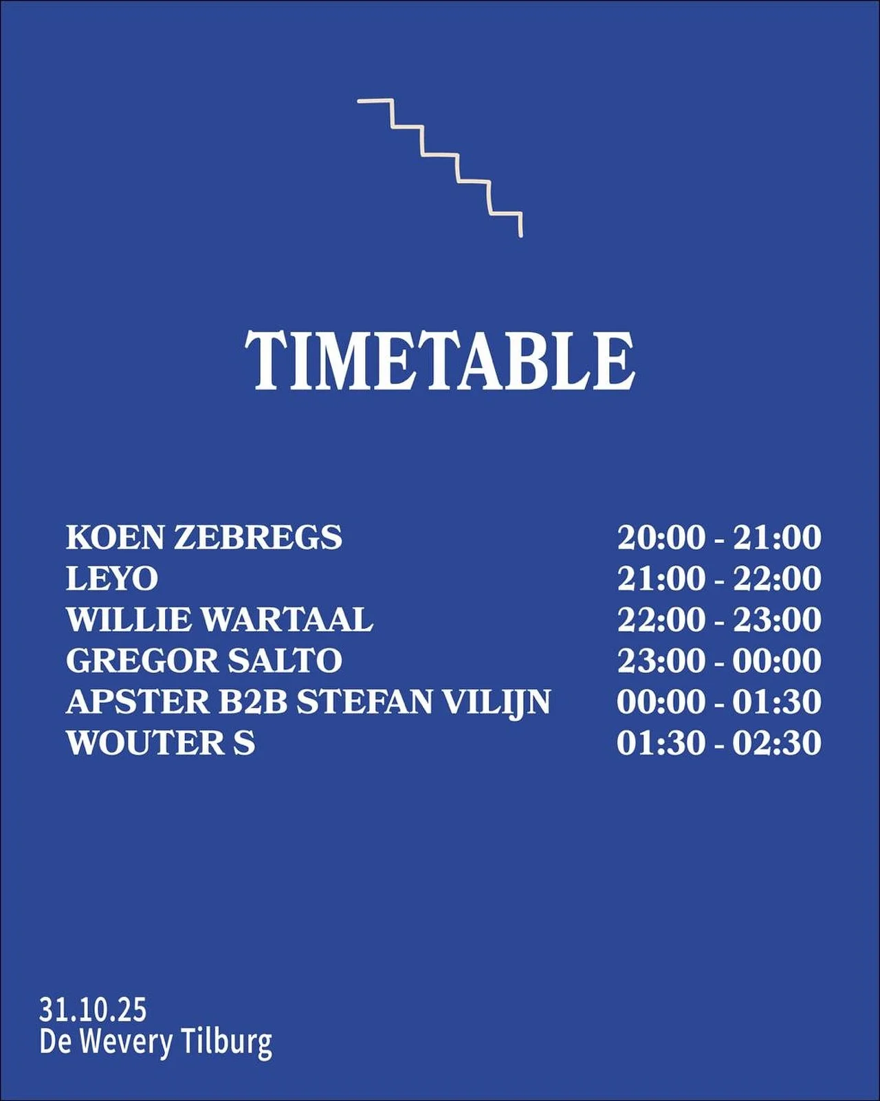 Goed nieuws! We mogen door tot 02:30! Kom op tijd want deze musical journey wordt er een om van te genieten 😍. We werken met munten morgen. Zowel pin als cash mogelijk! Tot morgen!