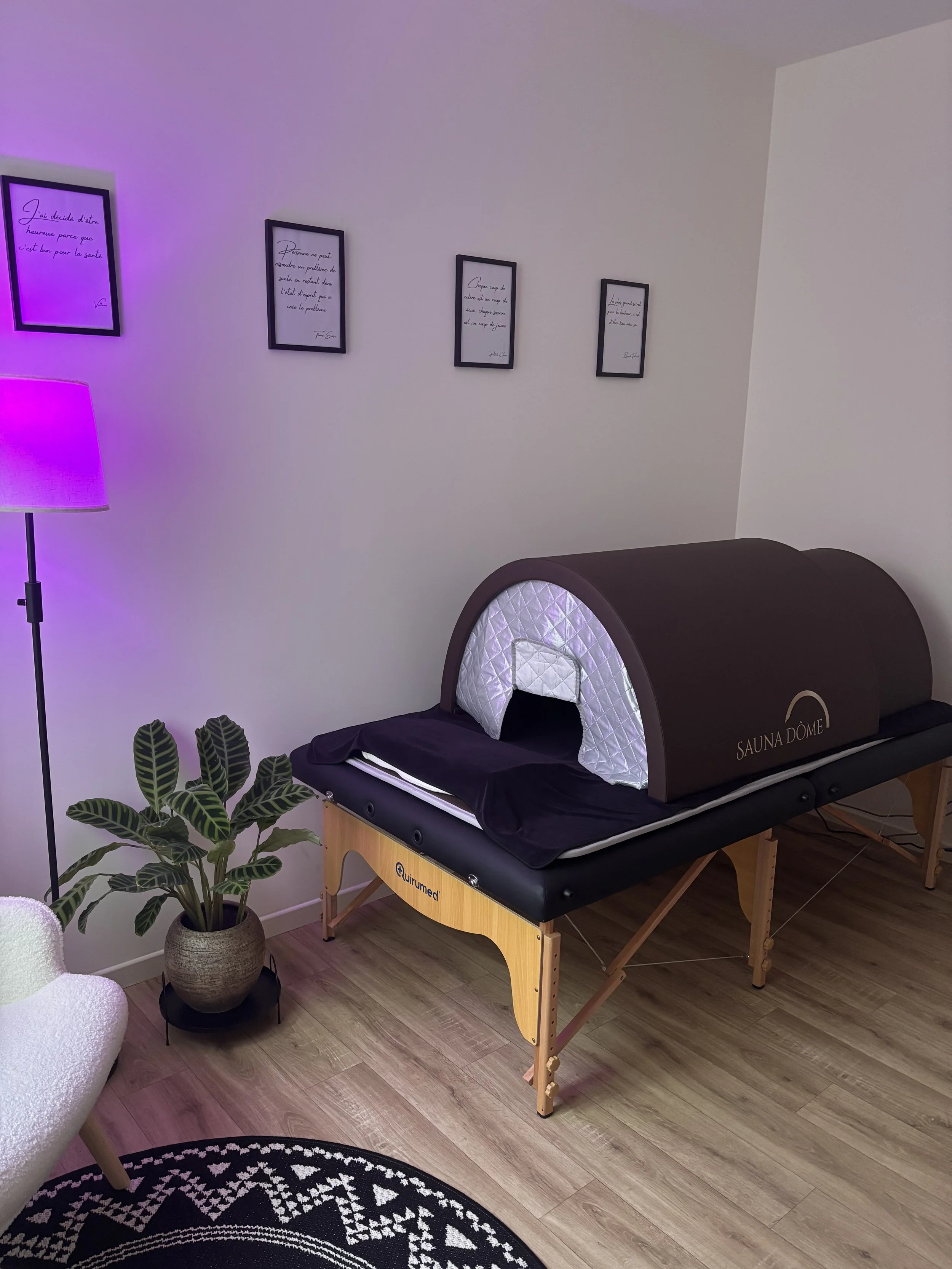 Sauna japonais Sauna Dôme détox relaxation élimination toxines bien-être profond