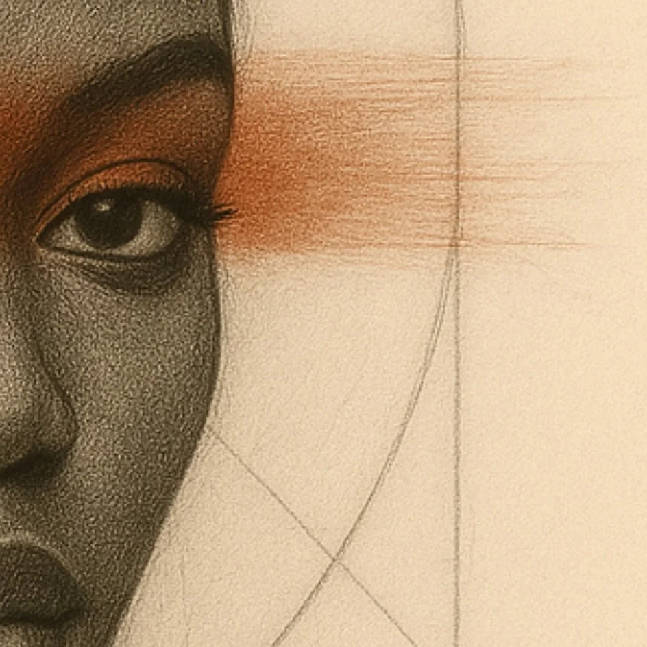 &ldquo;Her silence holds the weight of storms, unspoken, unbroken, eternal.&rdquo;