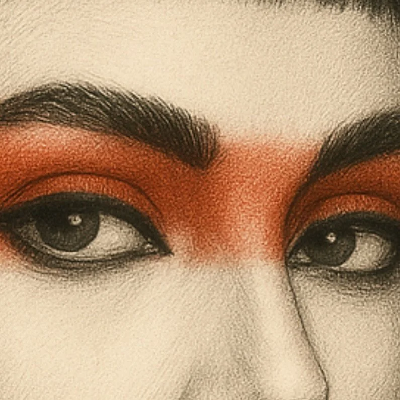 &ldquo;Her gaze cuts through silence, sharp, still, unyielding.&rdquo;