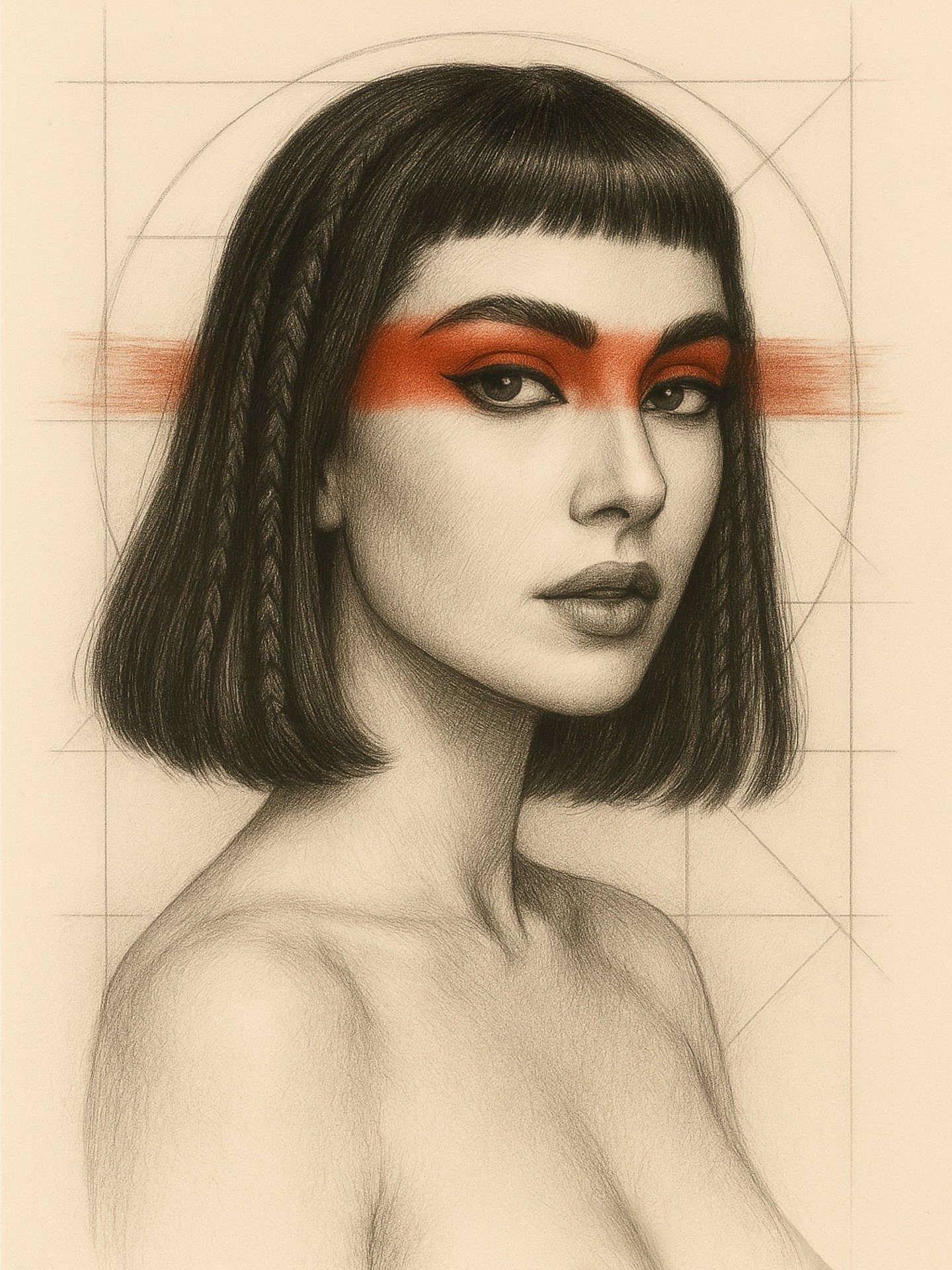 Silent Faces &ndash; Genesis Edition
&ldquo;She is the edge where beauty meets defiance.
Every line, every shadow, drawn with intent.
Grace isn&rsquo;t softness, it&rsquo;s precision disguised as calm.&ldquo;